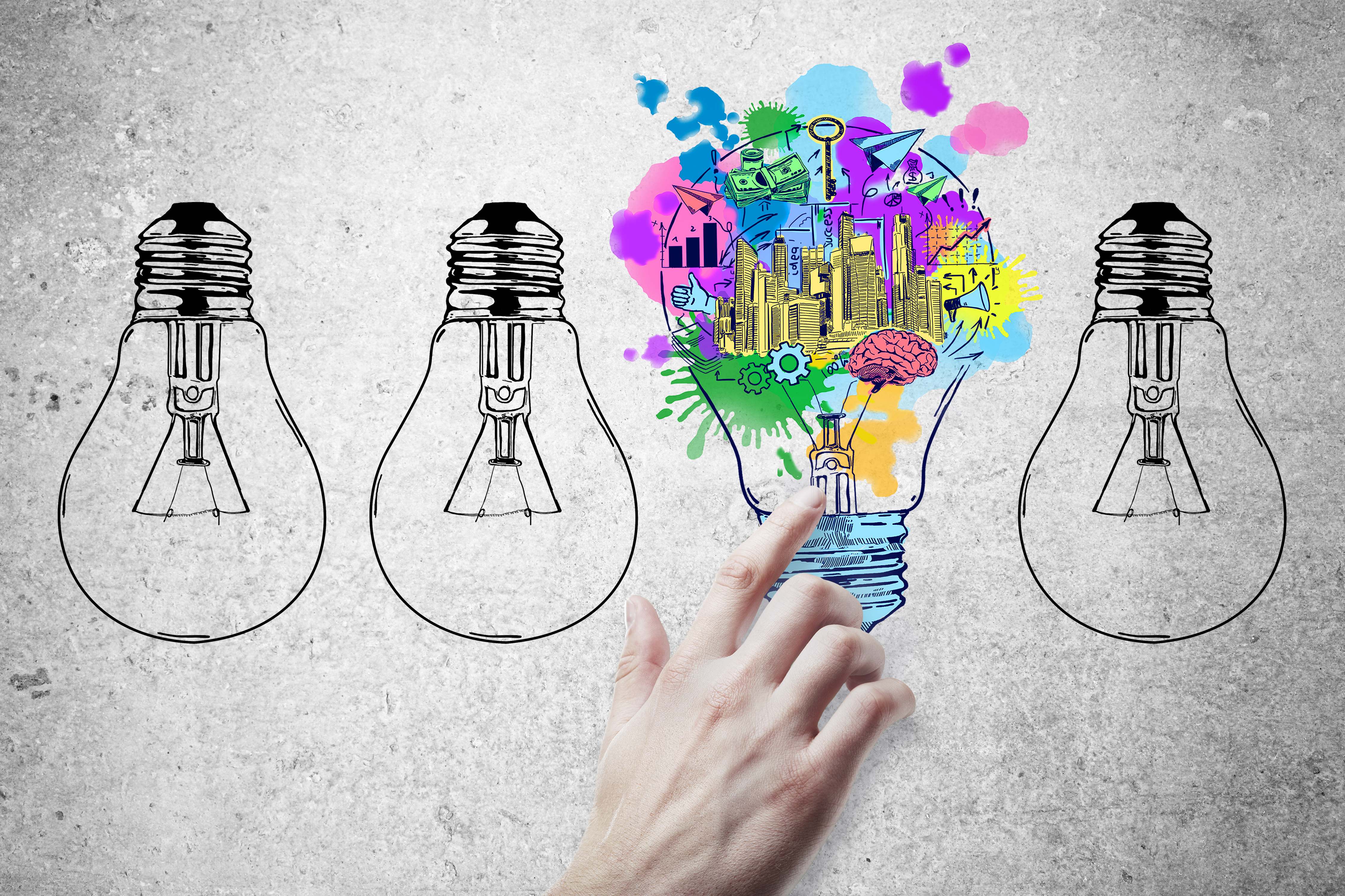 Emprender bombillas creatividad