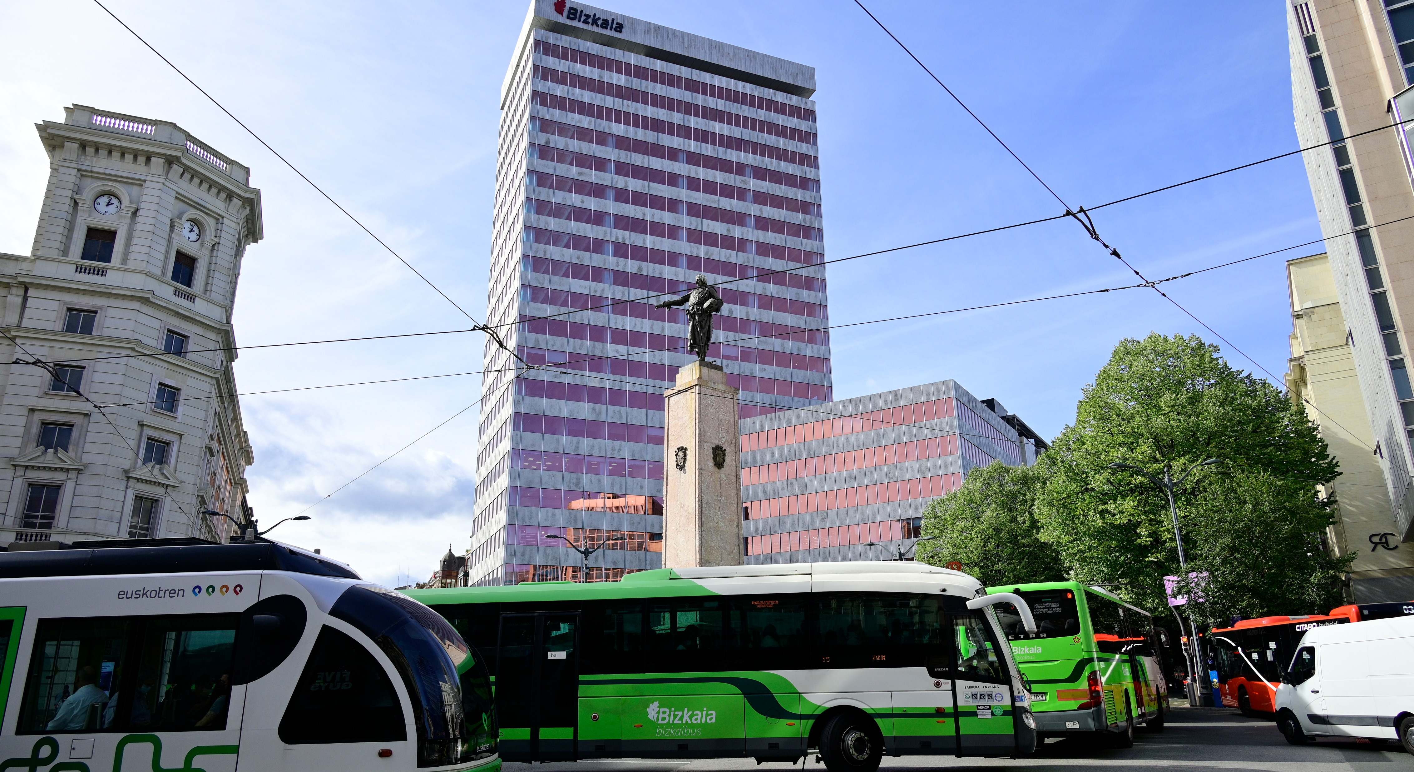 Transporte público en Bilbao.