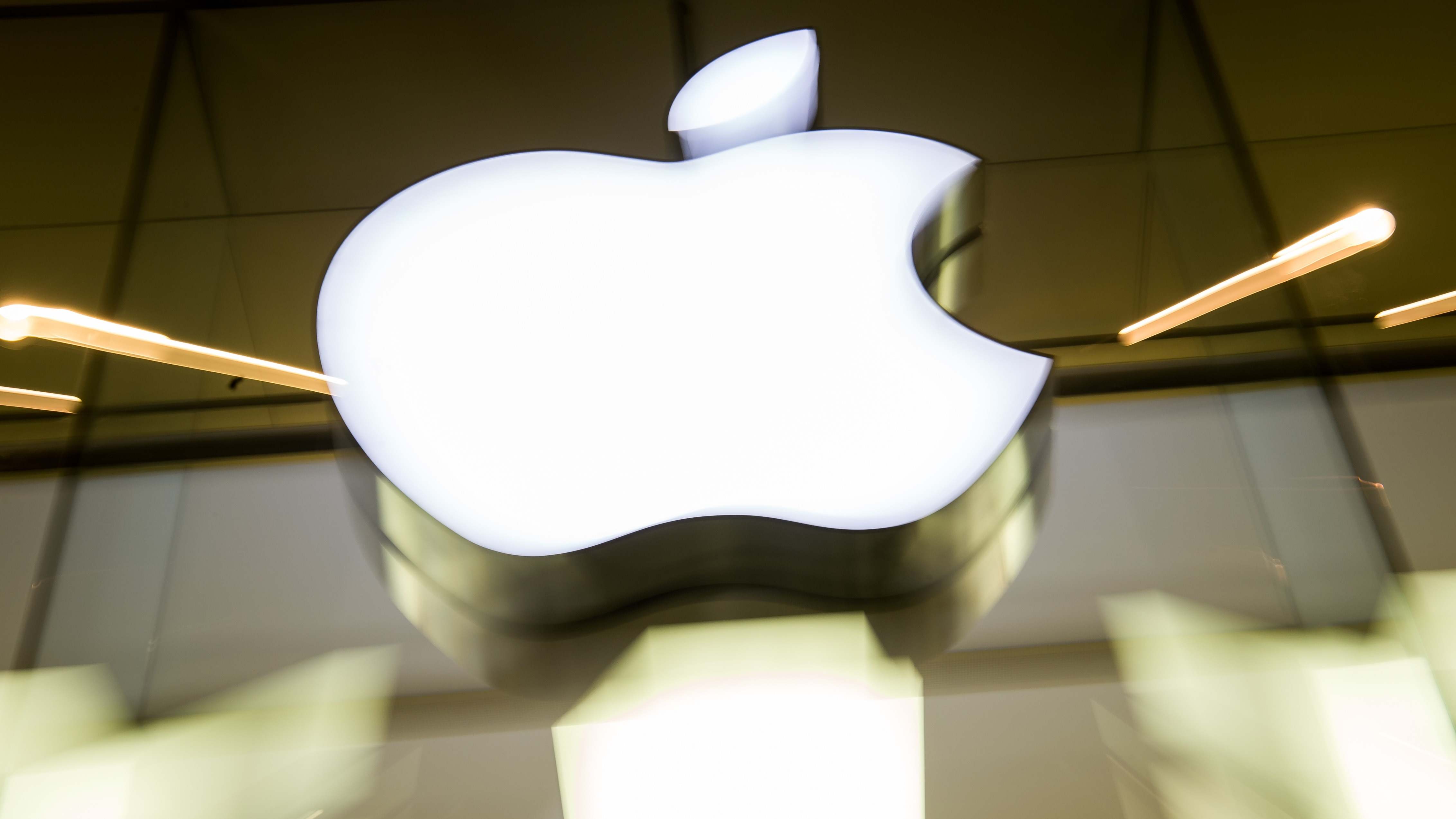 Logo de Apple de una manzana.