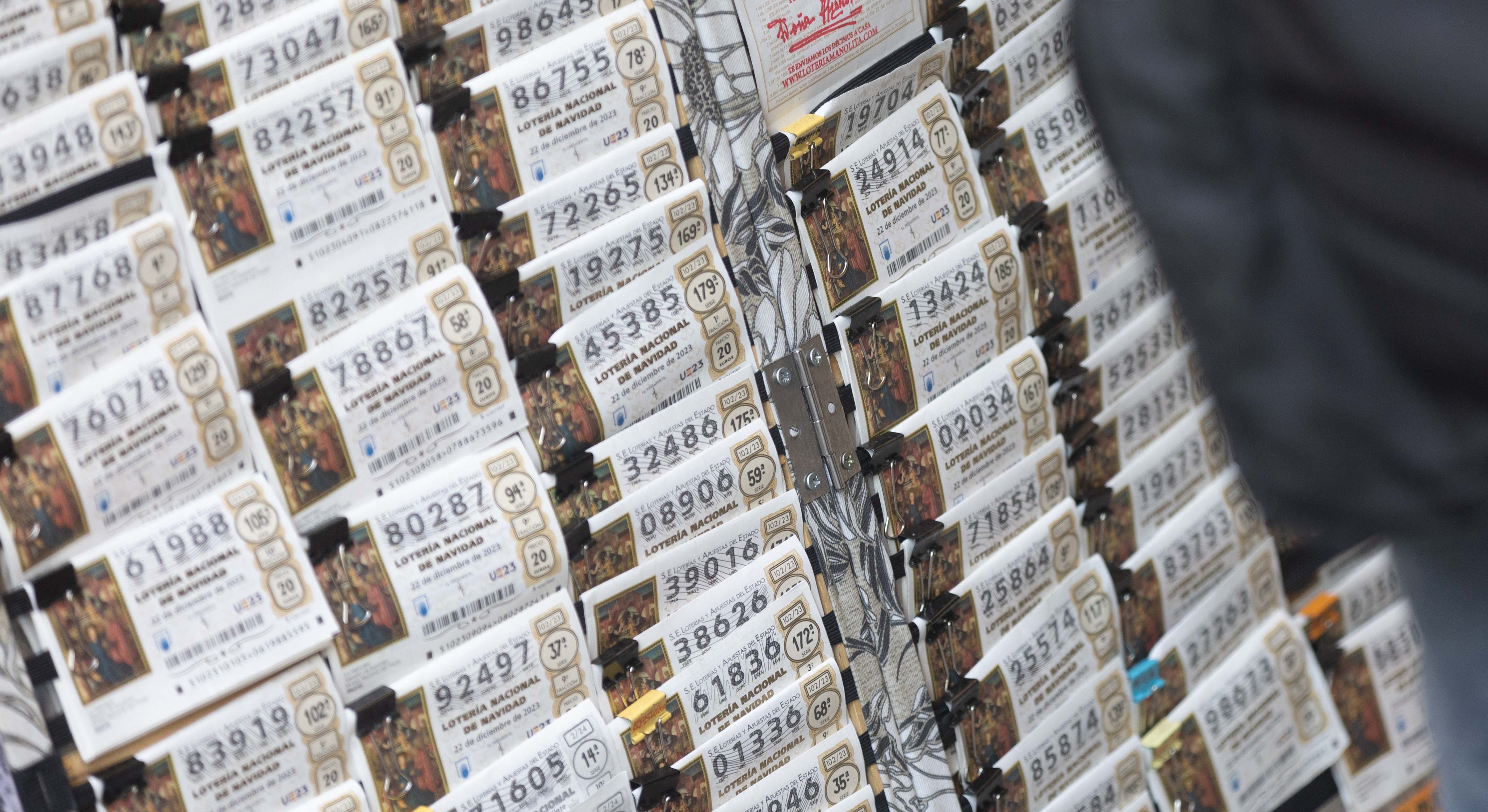 Venta de décimos de la lotería de Navidad. / Foto: EP