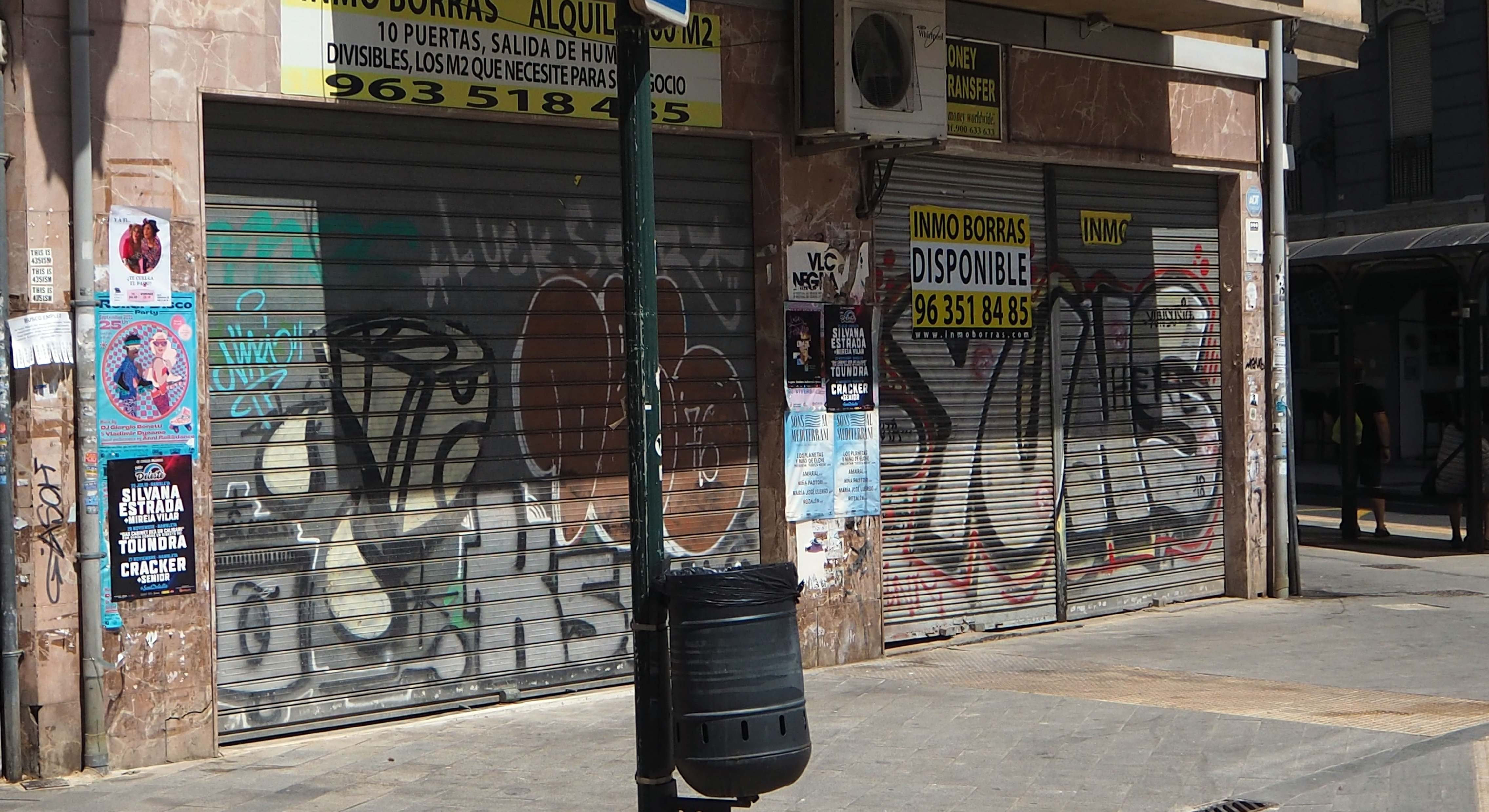 Comercio cerrado.