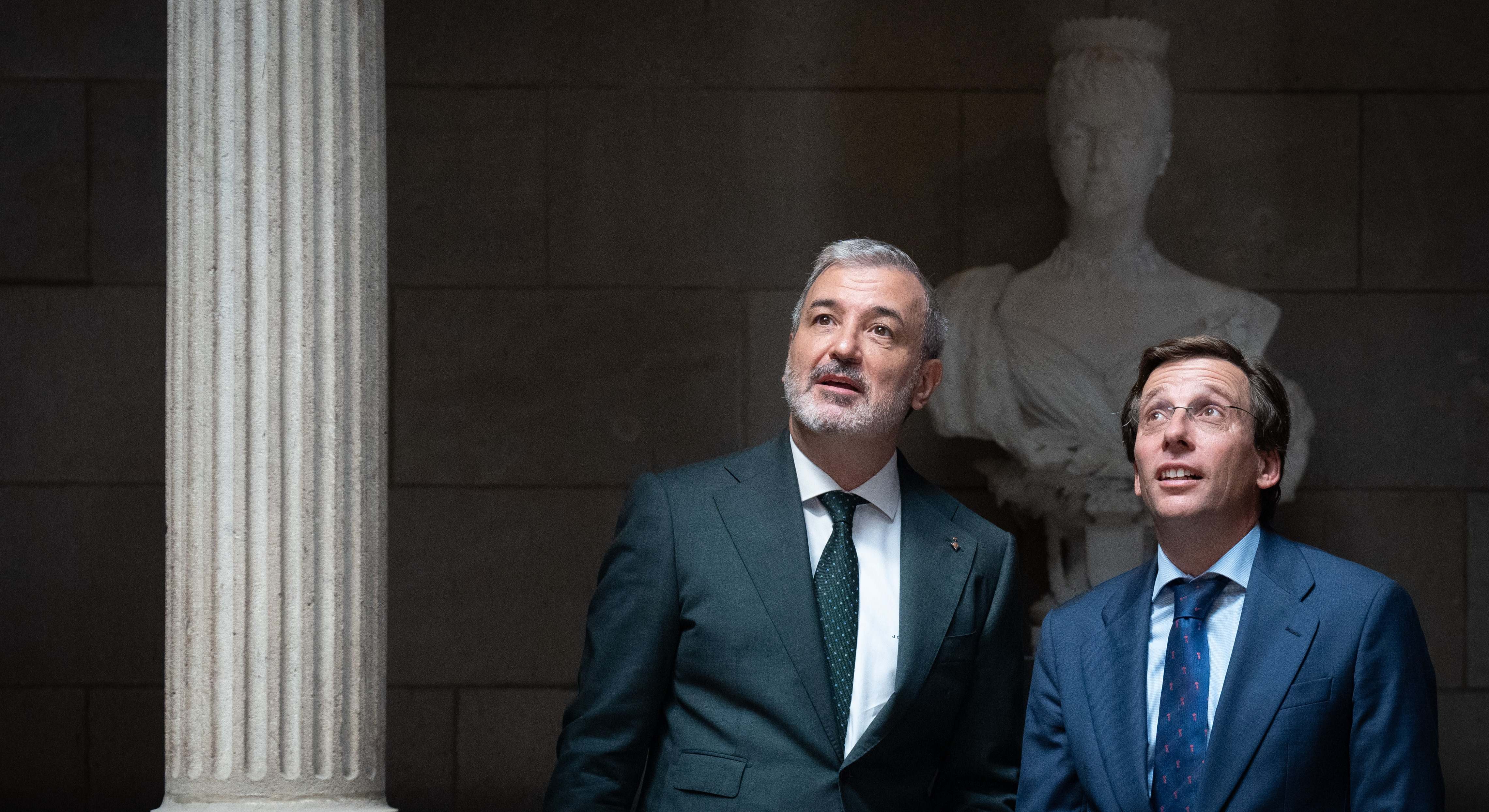 José Luis Martínez-Almeida y Jaume Collboni, alcaldes de Madrid y Barcelona. 
