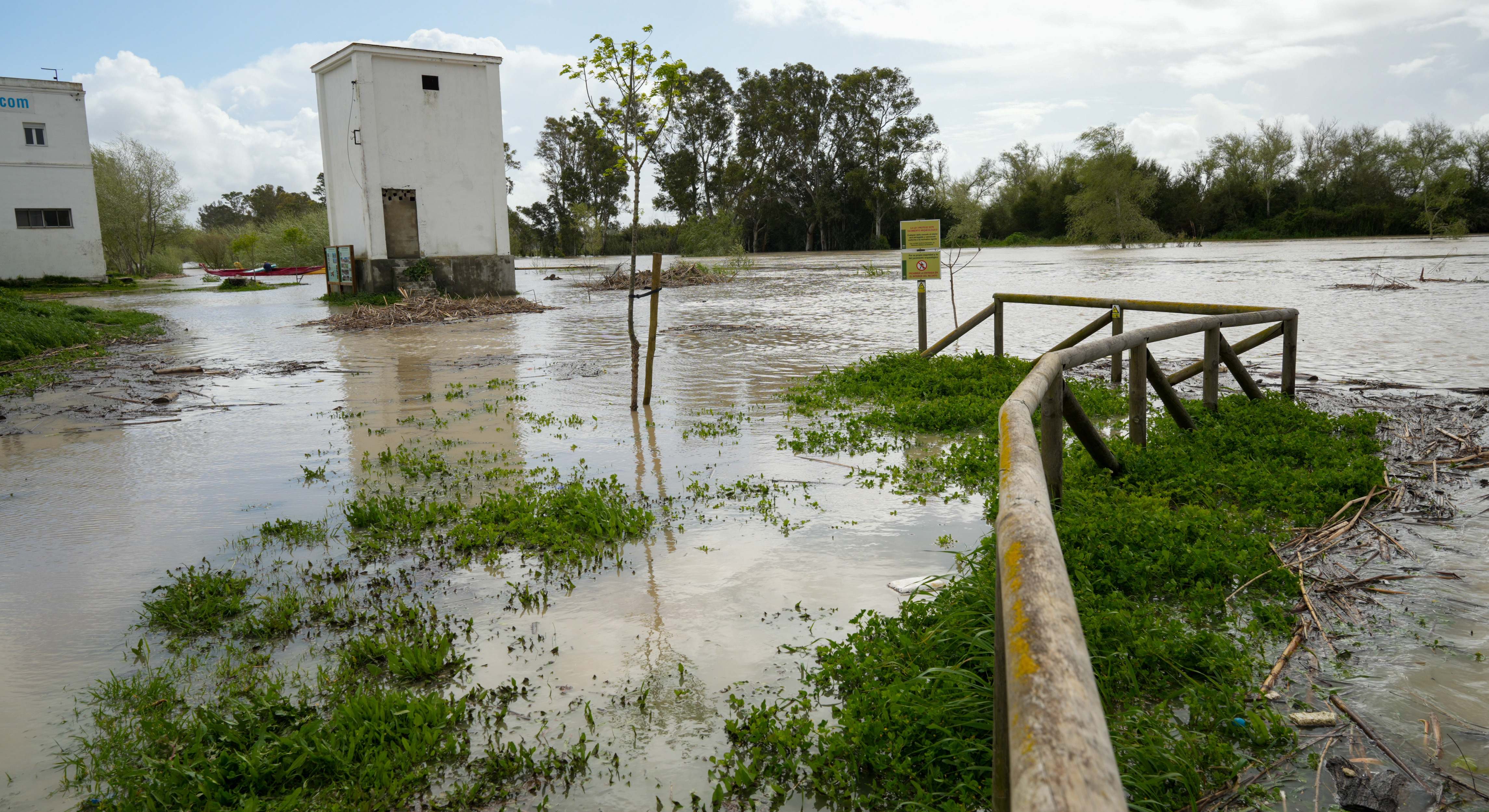 Imágenes de la crecida del río Guadalete