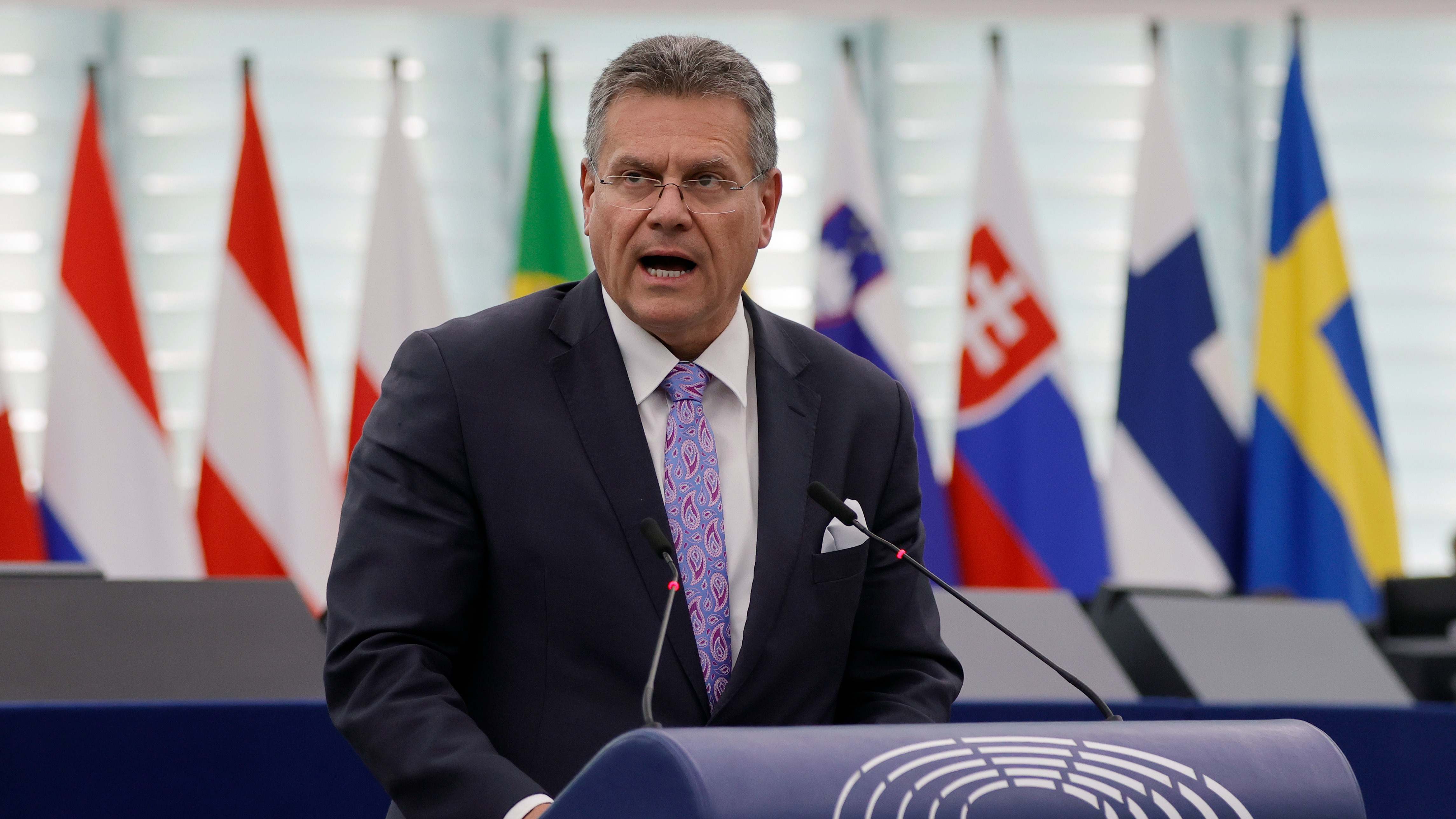 El vicepresidente de la Comisión Europea, Maros Sefcovic