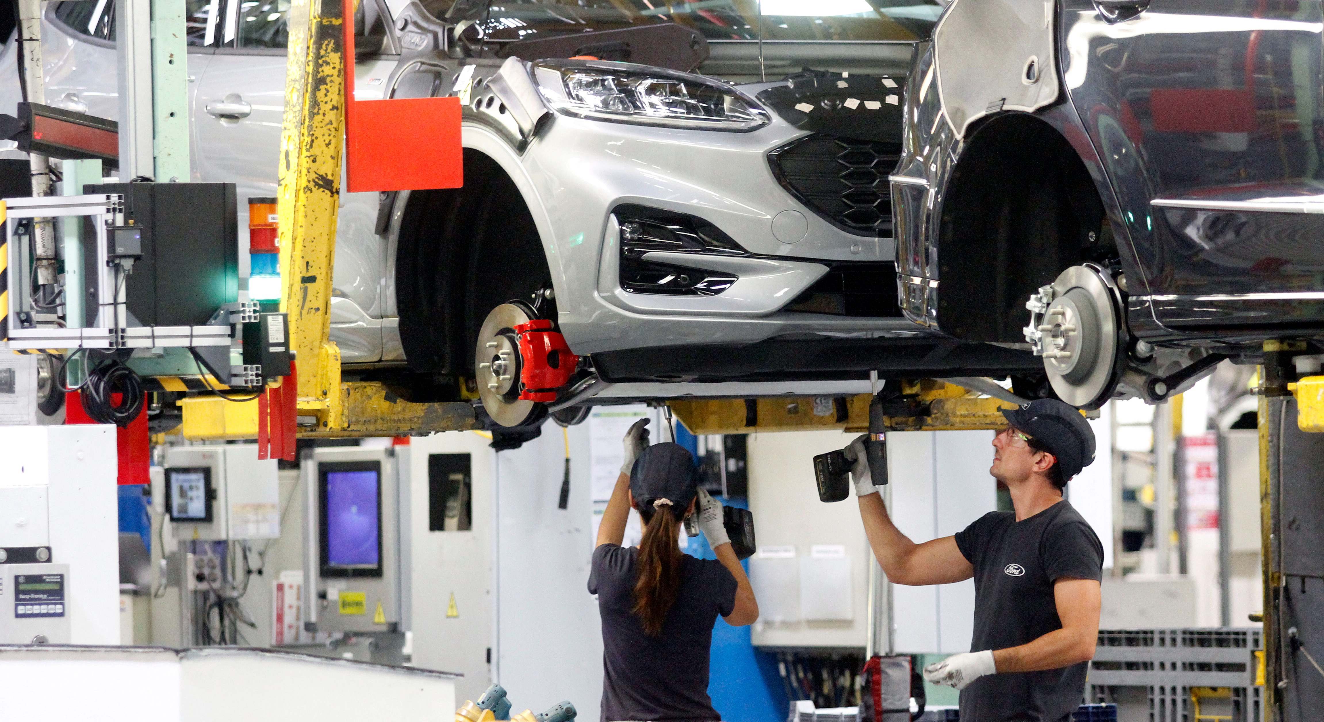 Trabajadores en Ford Almussafes.