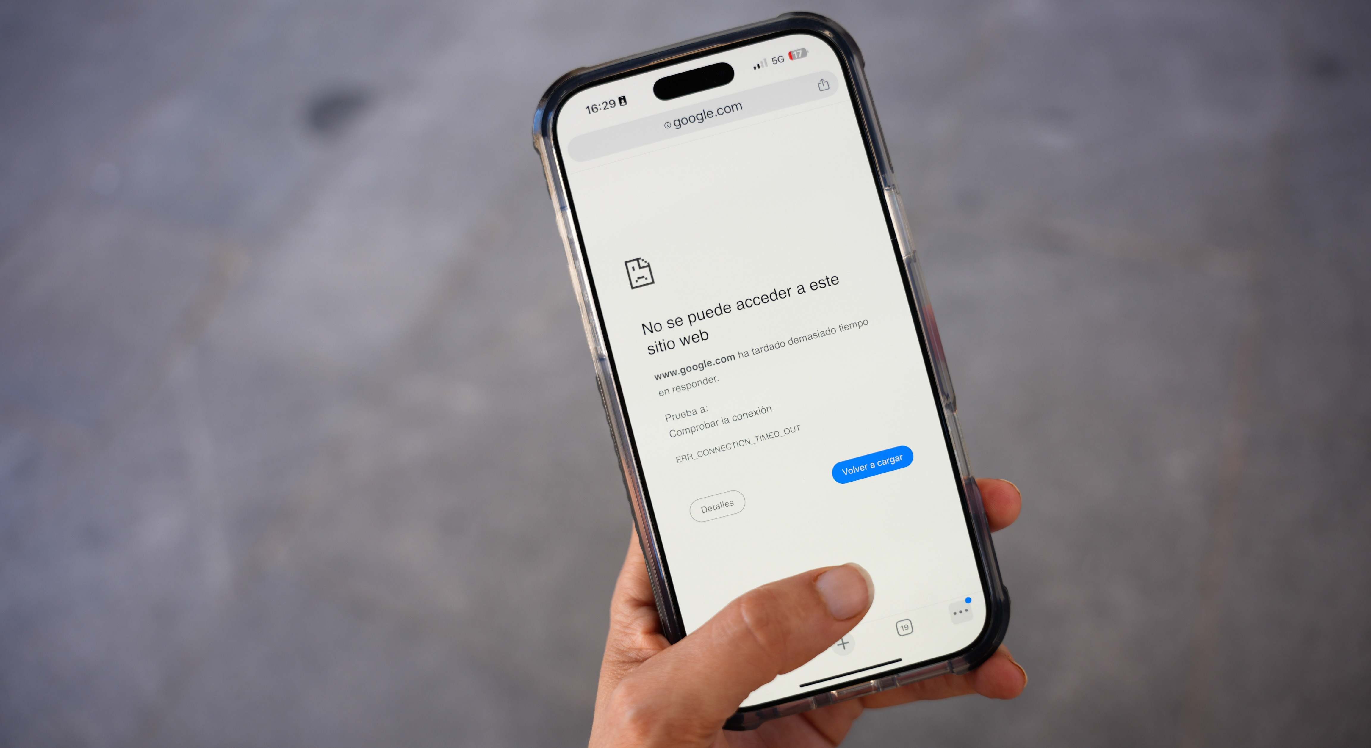 Móvil sin conectividad