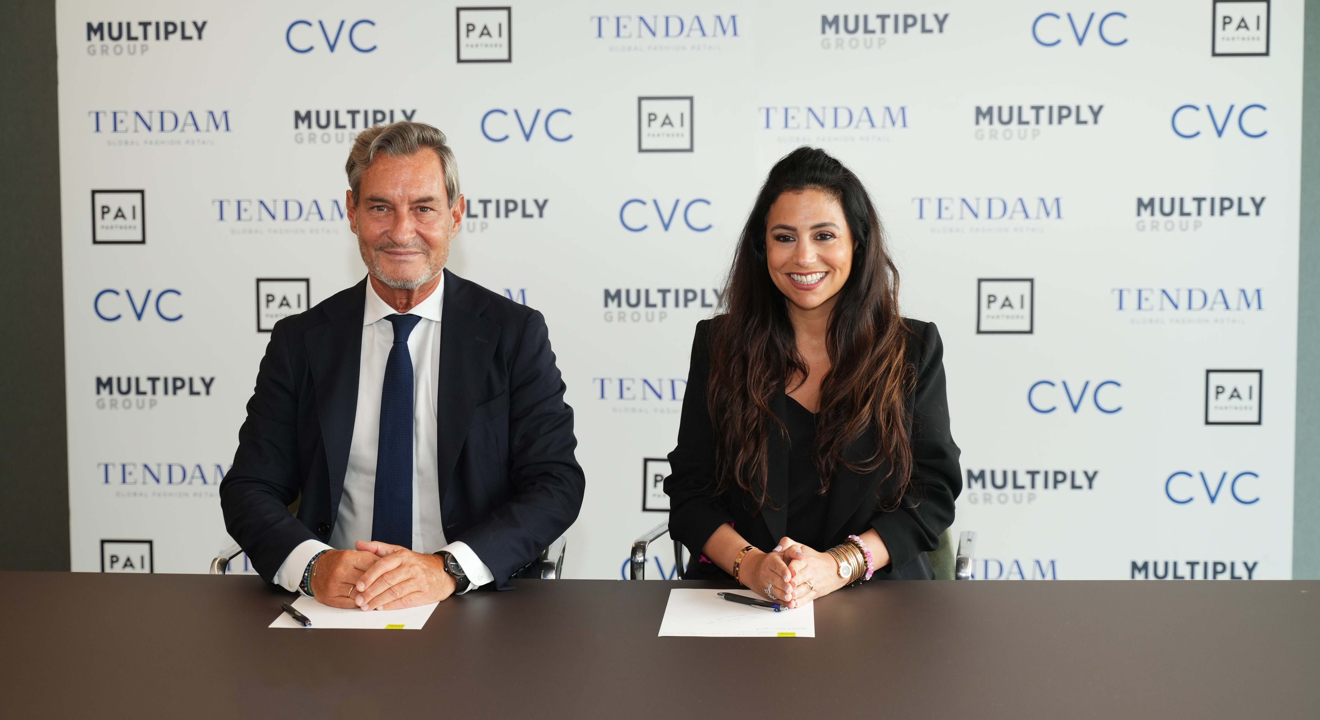 Jaume Miquel, presidente y consejero delegado de Tendam y Samia Bouazza, consejera delegada de Grupo y directora general de Multiply Group.