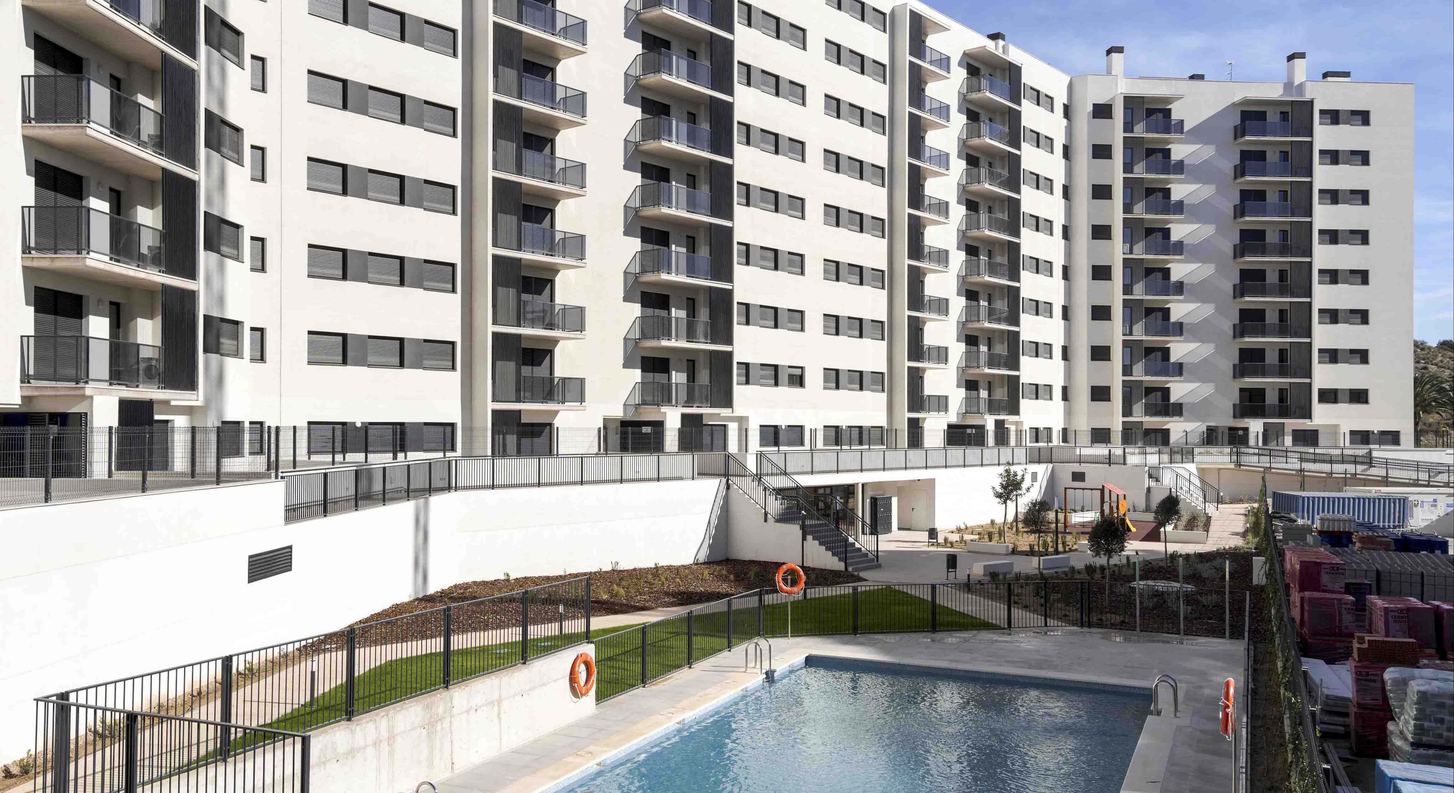 Residencial Xaloc, proyecto BTR desarrollado por Aedas Homes para Vivia Homes (Grupo Lar-Primonial REIM) en Alicante capital