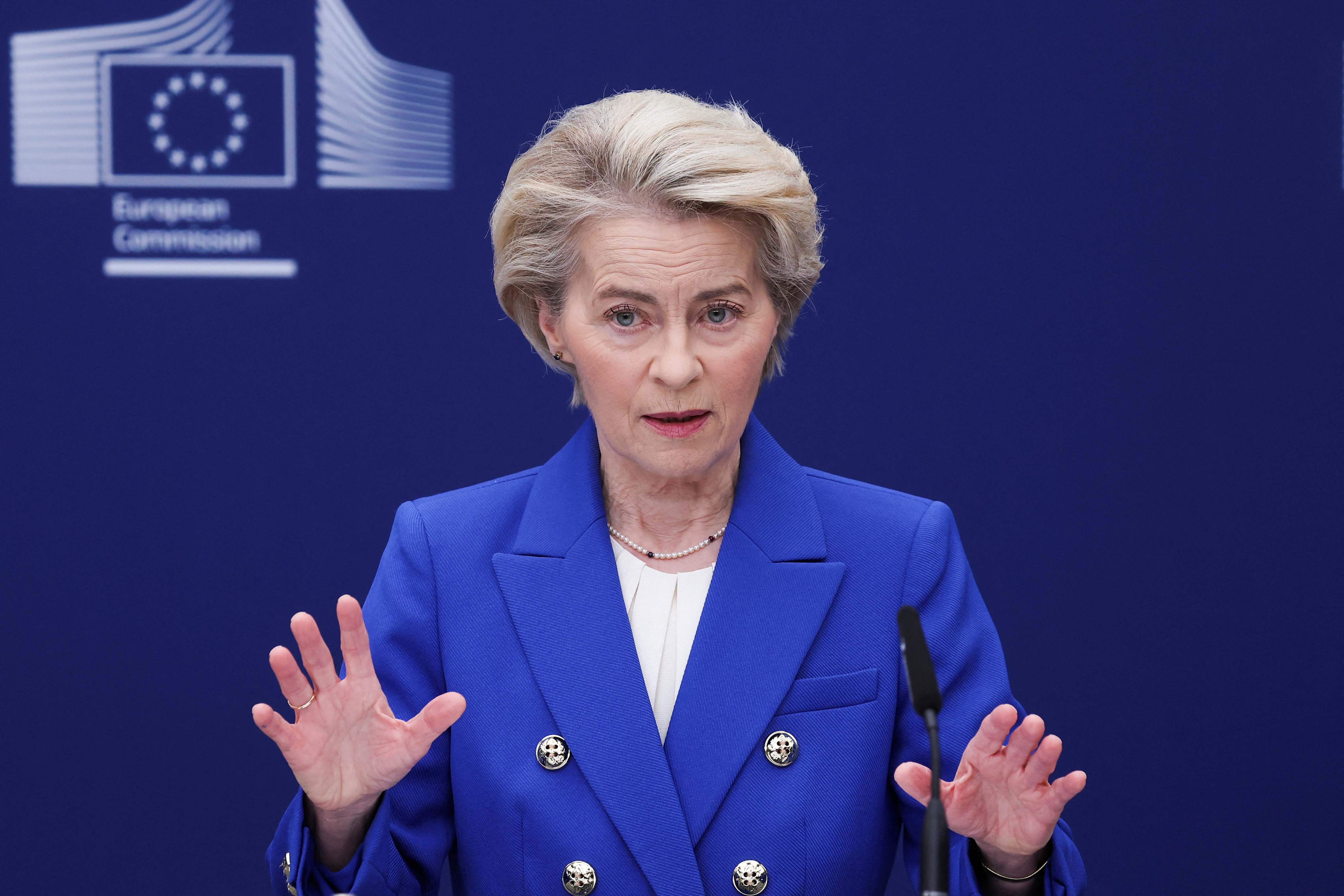 La presidenta de la Comisión Europea, Ursula von der Leyen.