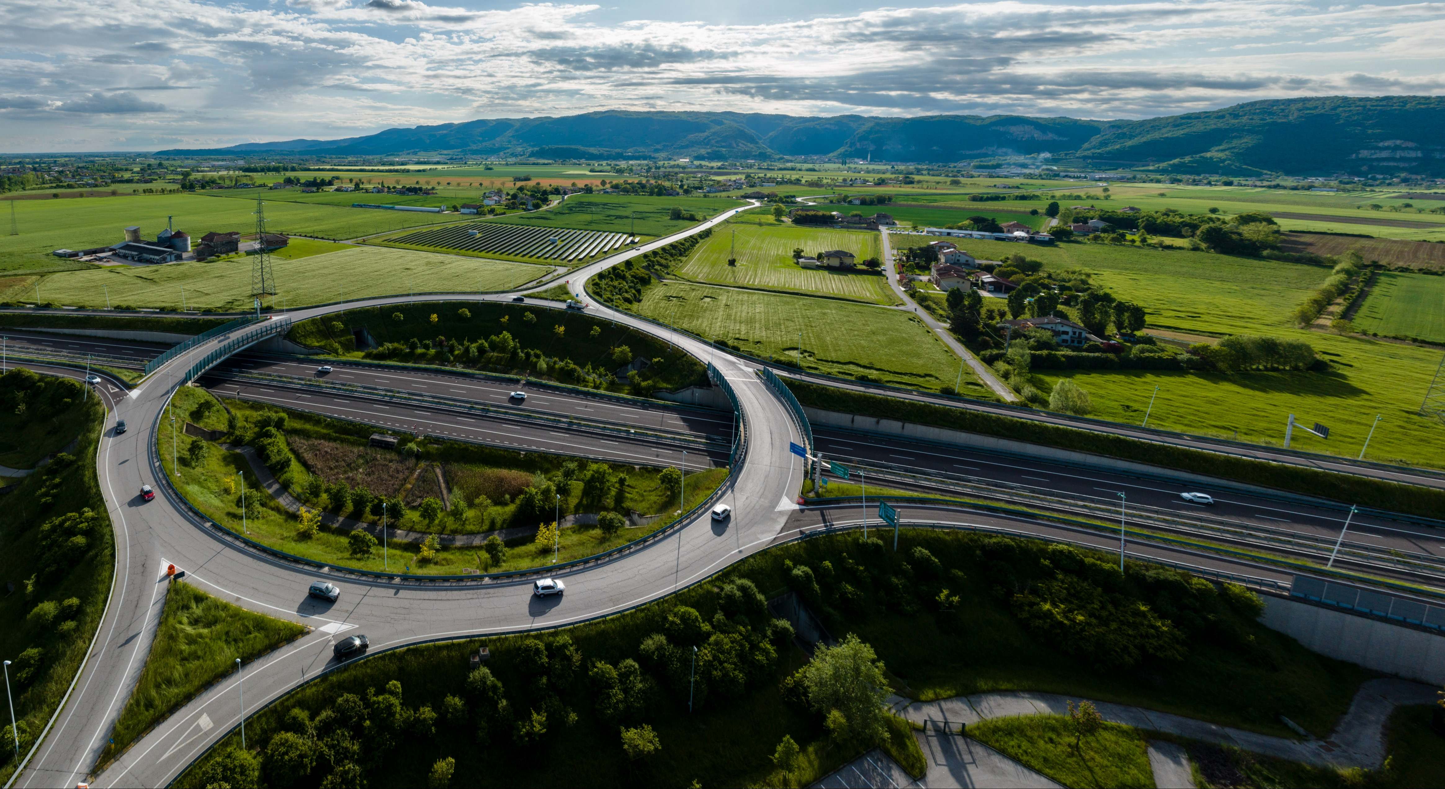 Autopista en Italia, gestionada por Abertis. EE