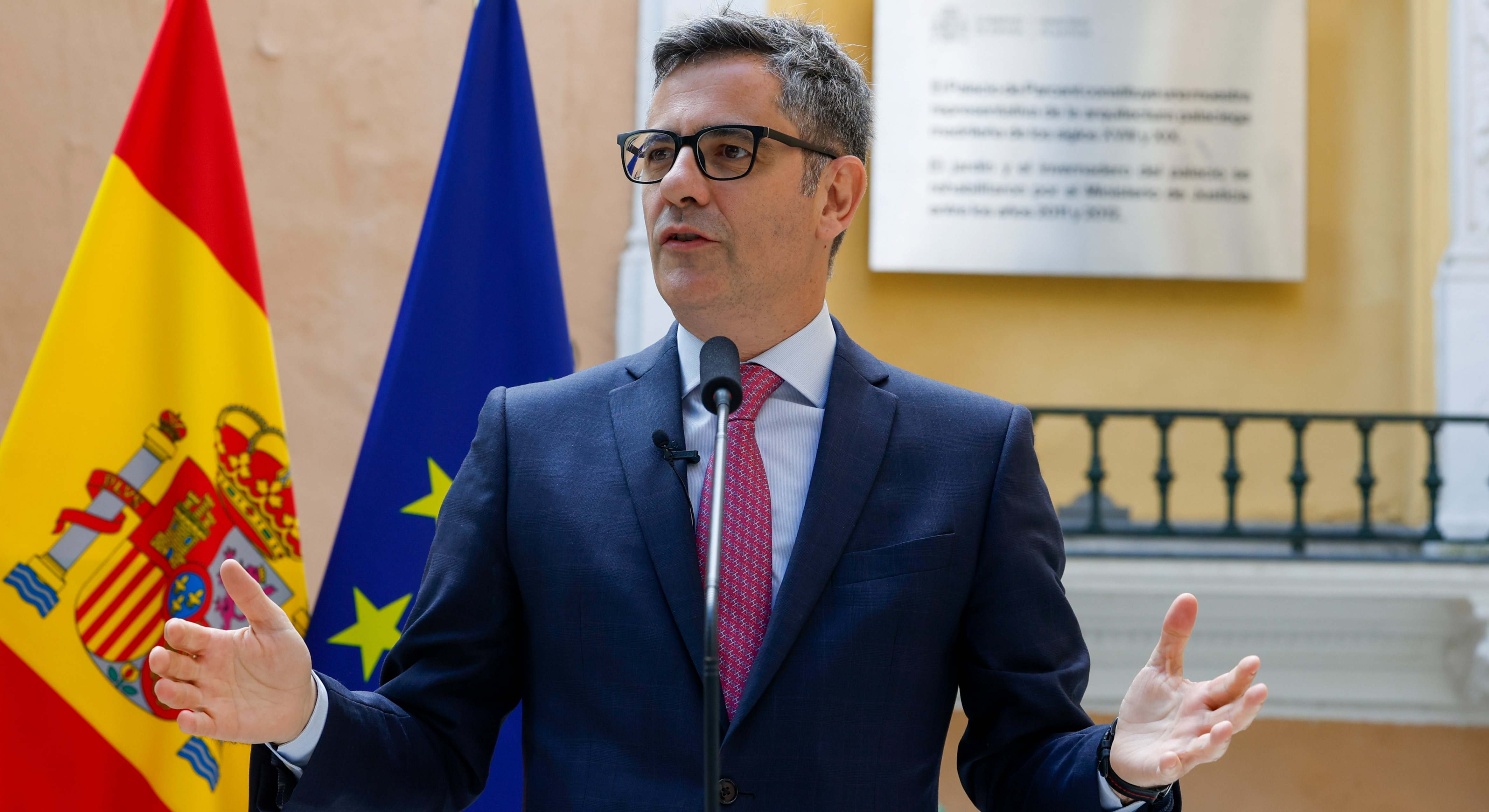 El ministro de la Presidencia, Justicia y Relaciones con las Cortes, Félix Bolaños