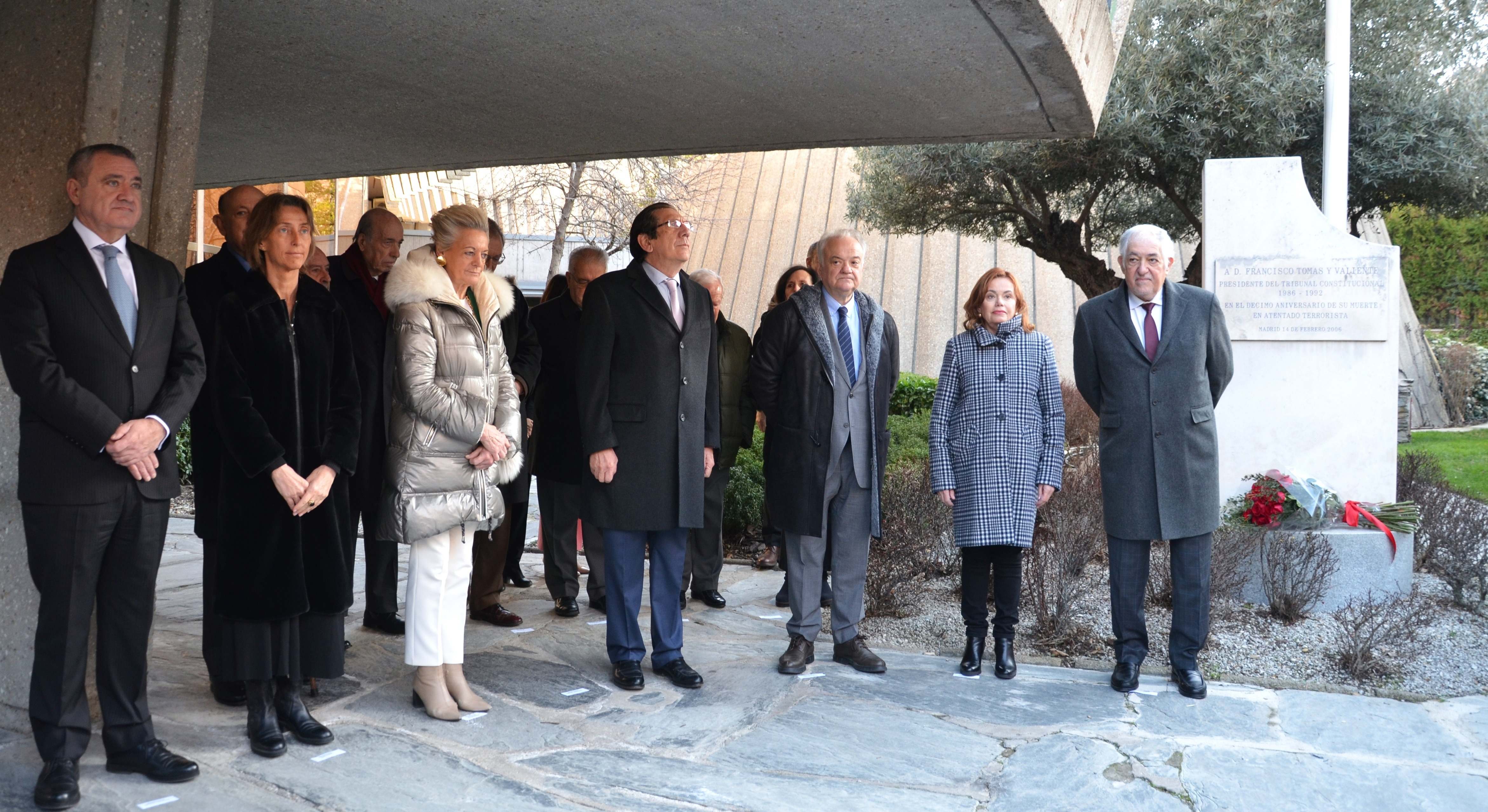 Imagen del acto en conmemoración del magistrado y presidente emérito del Constitucional, Francisco Tomás y Valiente, asesinado por ETA