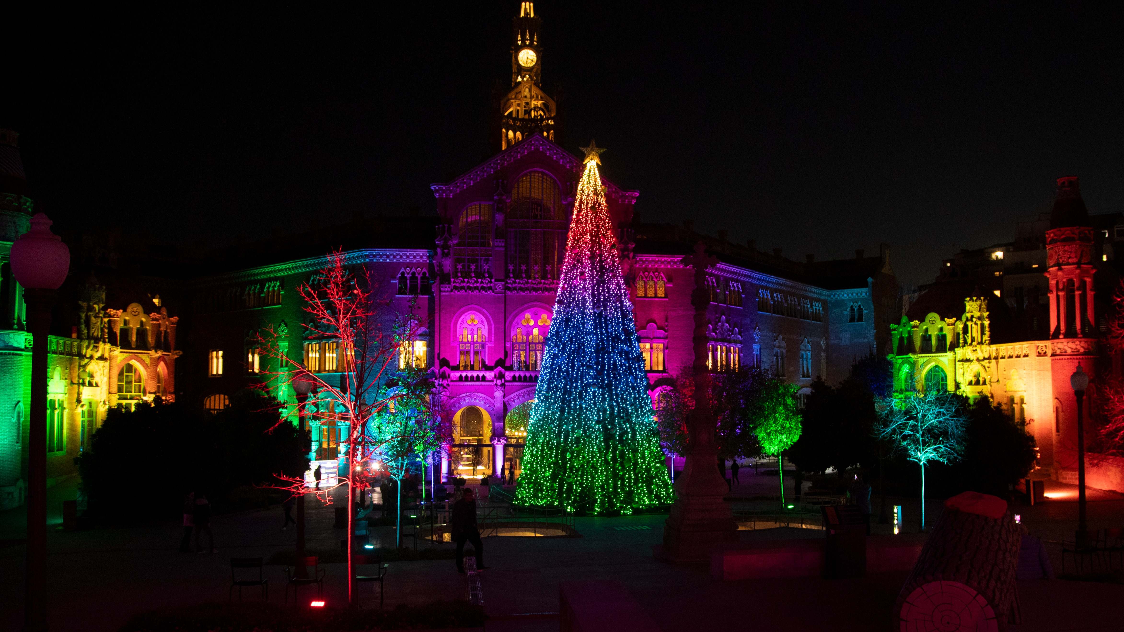 Luces Navidad hospital Sant Paul