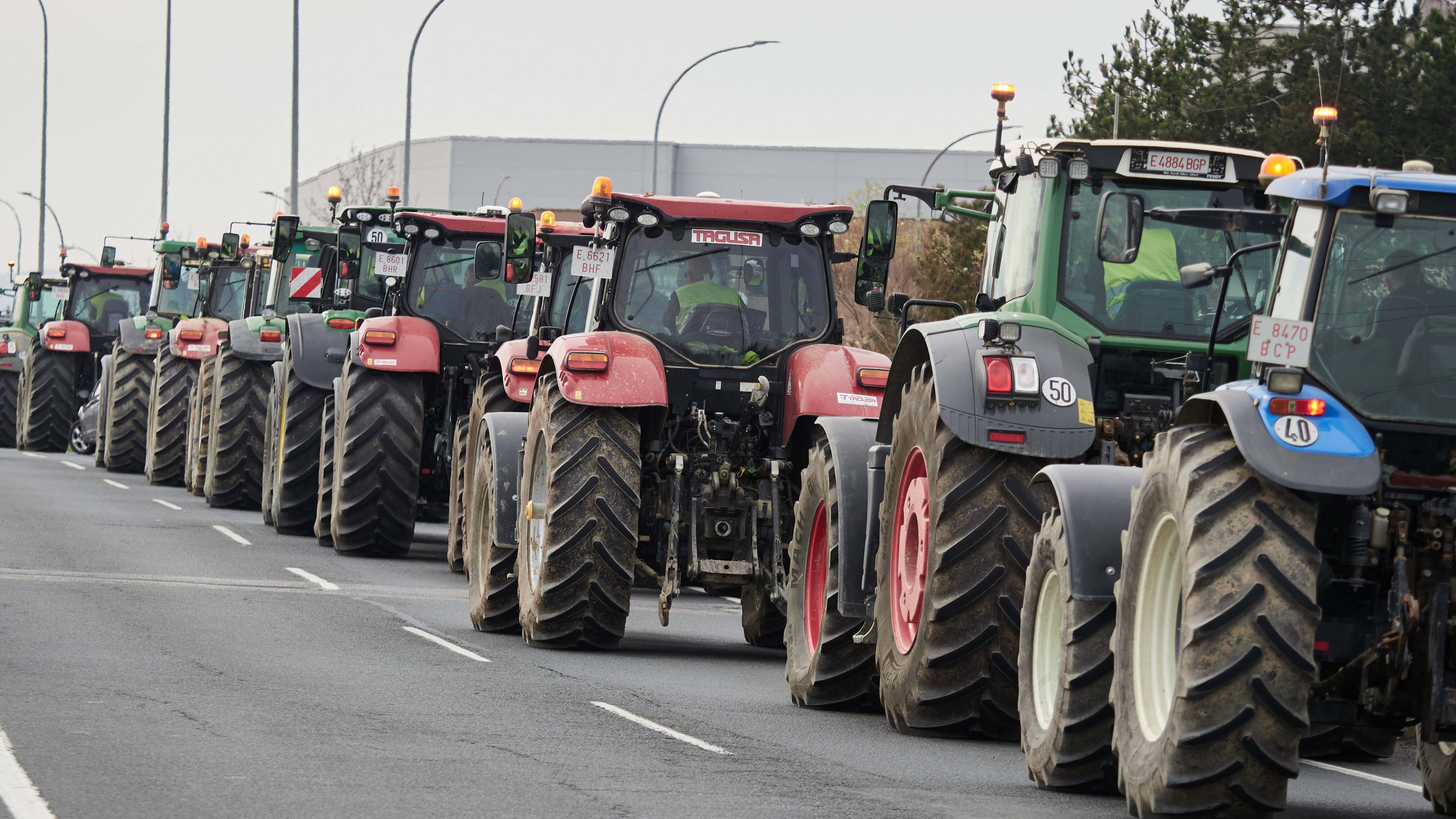 Tractoradas en España por las protestas de los agricultores. / Foto: EP
