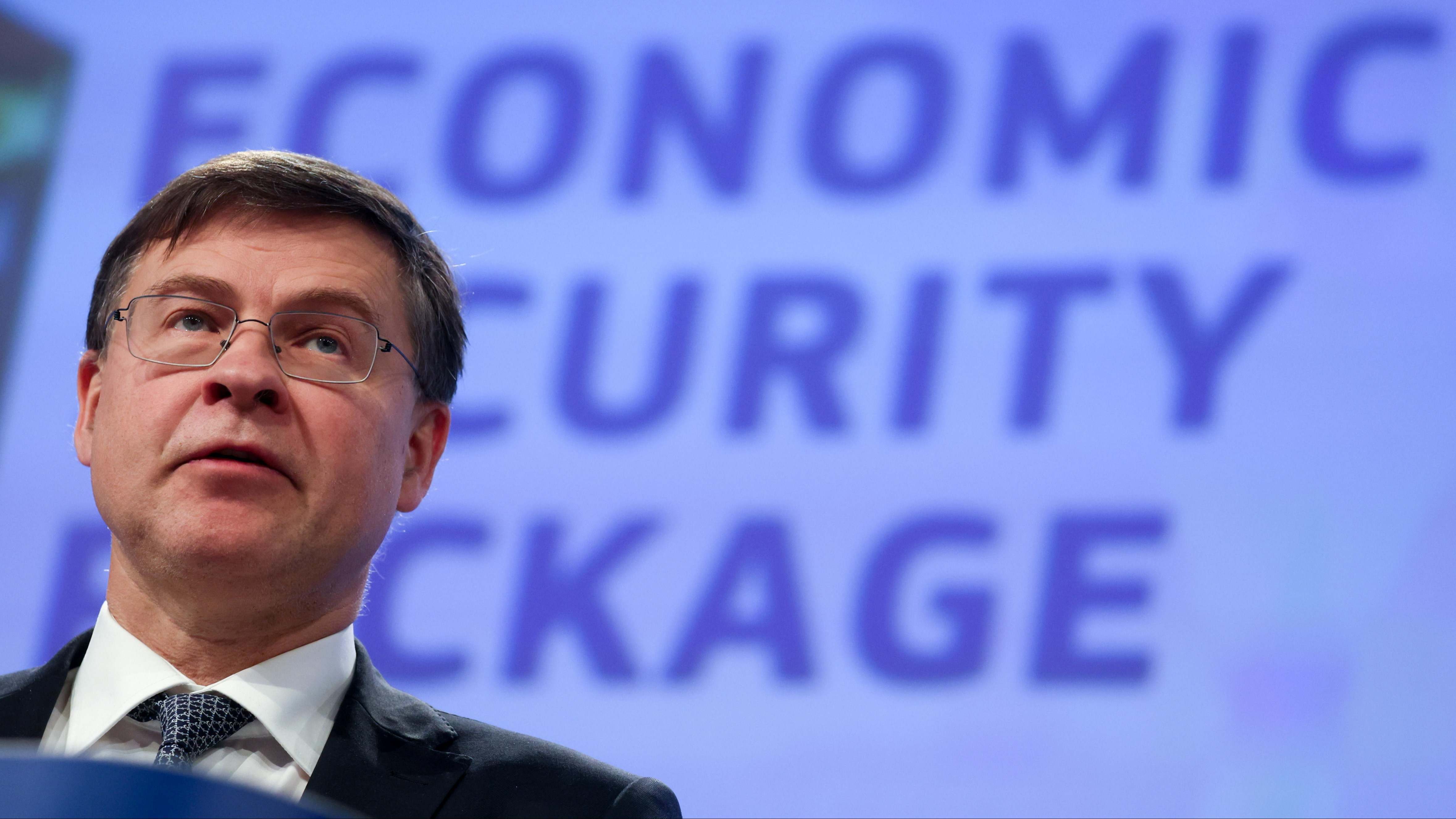 El vicepresidente económico de la Comisión Europea, Valdis Dombrovskis.