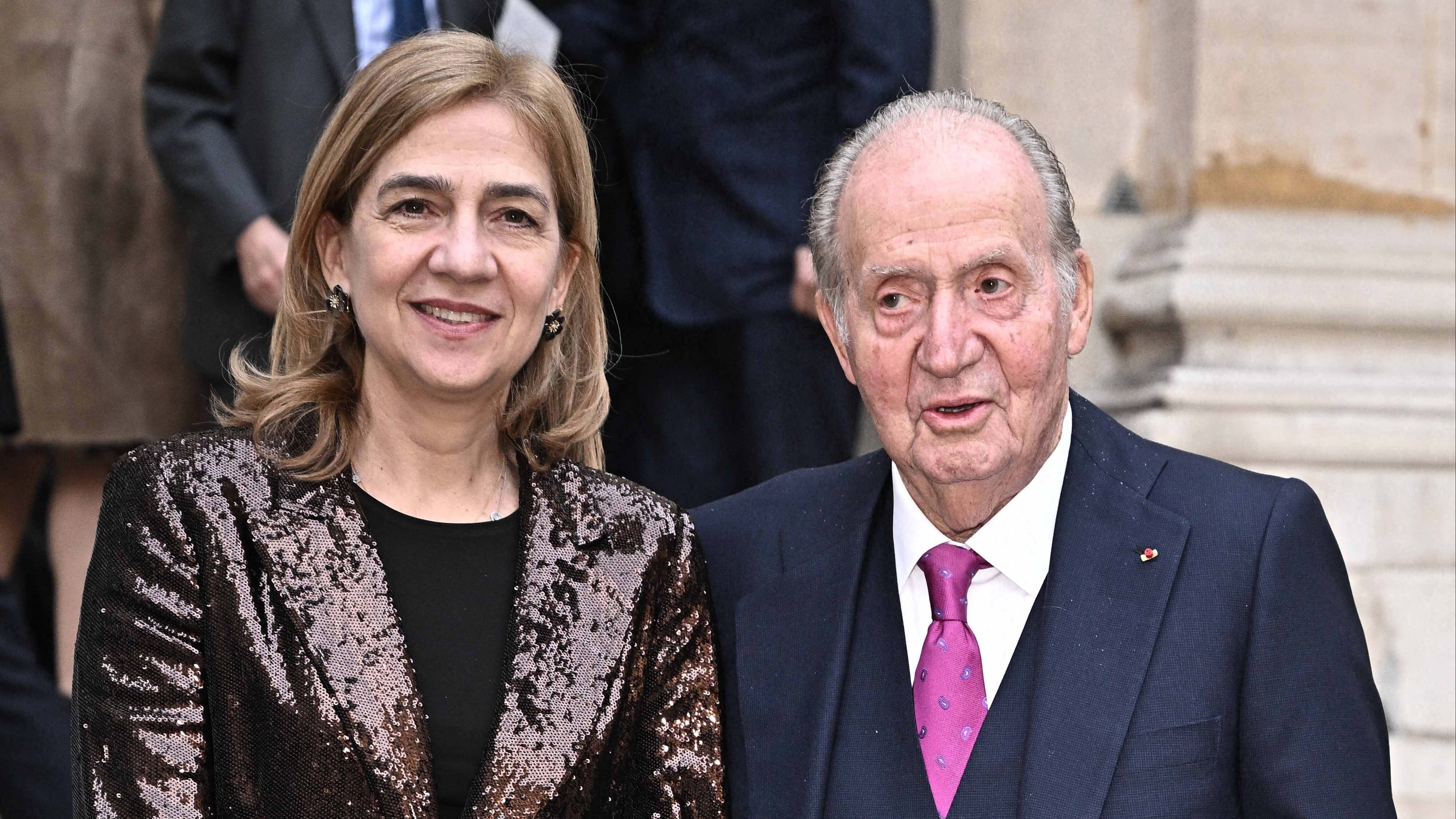 La infanta Cristina y el rey emérito 