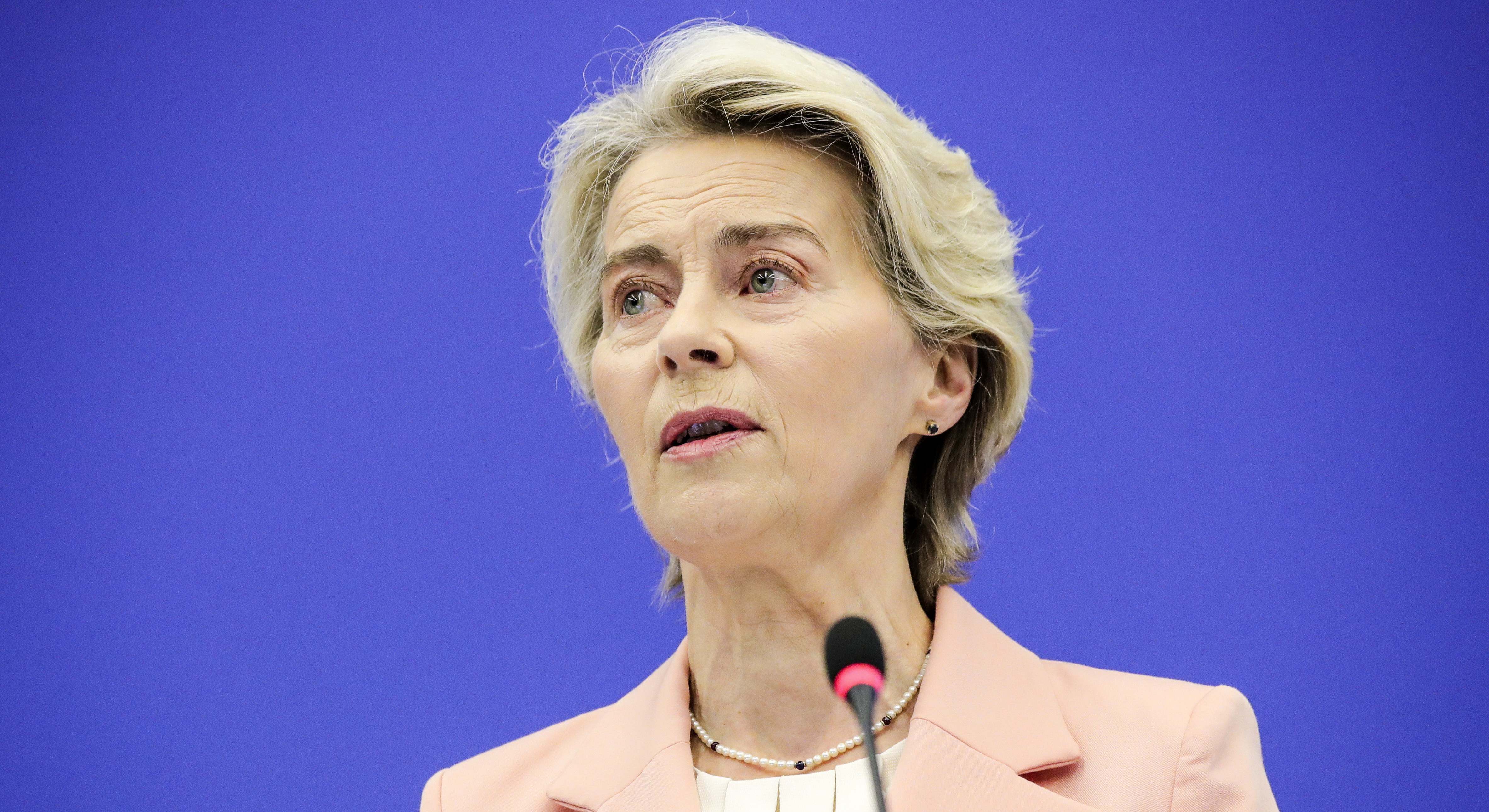 La presidenta de la Comisión Europea, Ursula von der Leyen