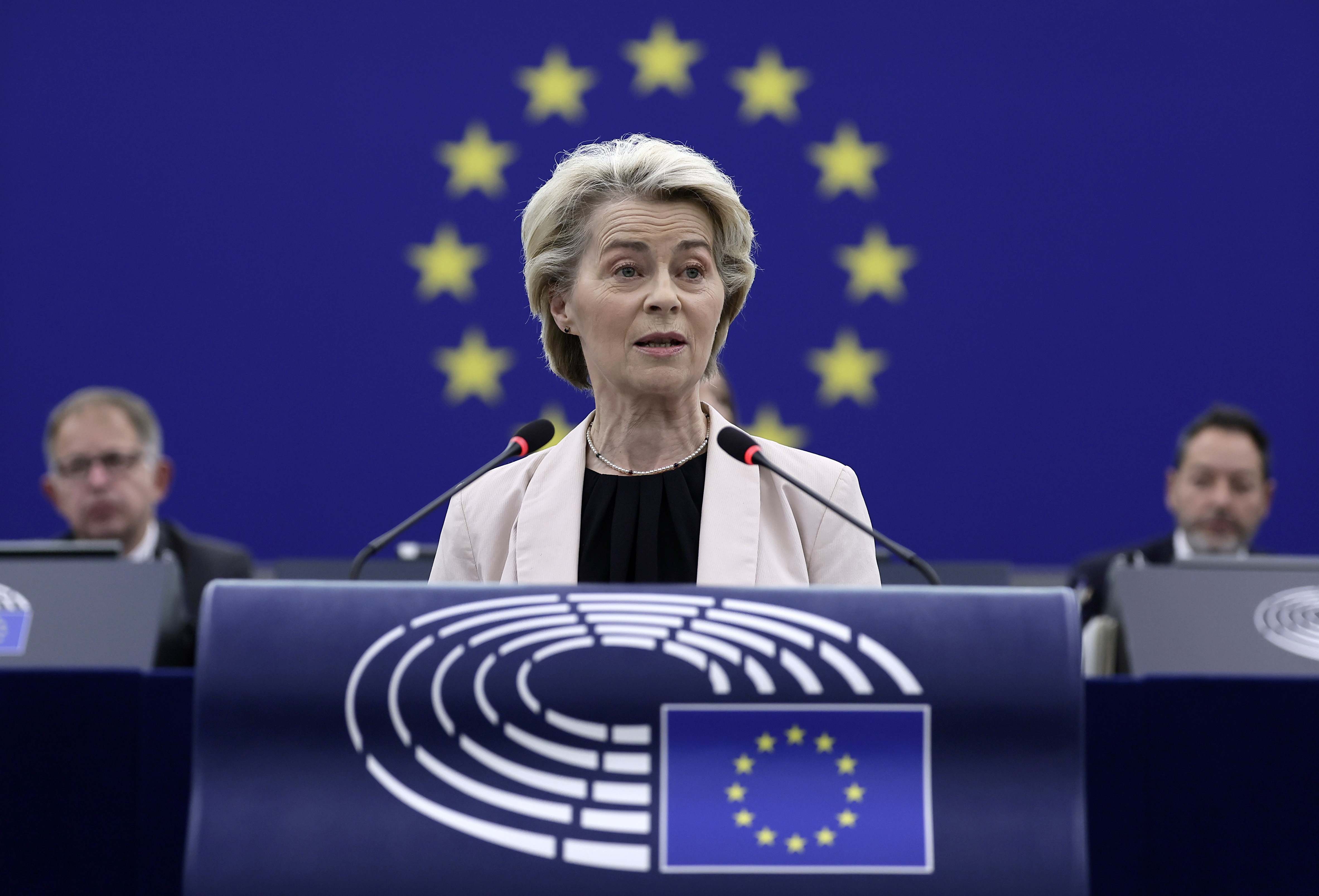 La presidenta de la Comisión Europea, Ursula von der Leyen