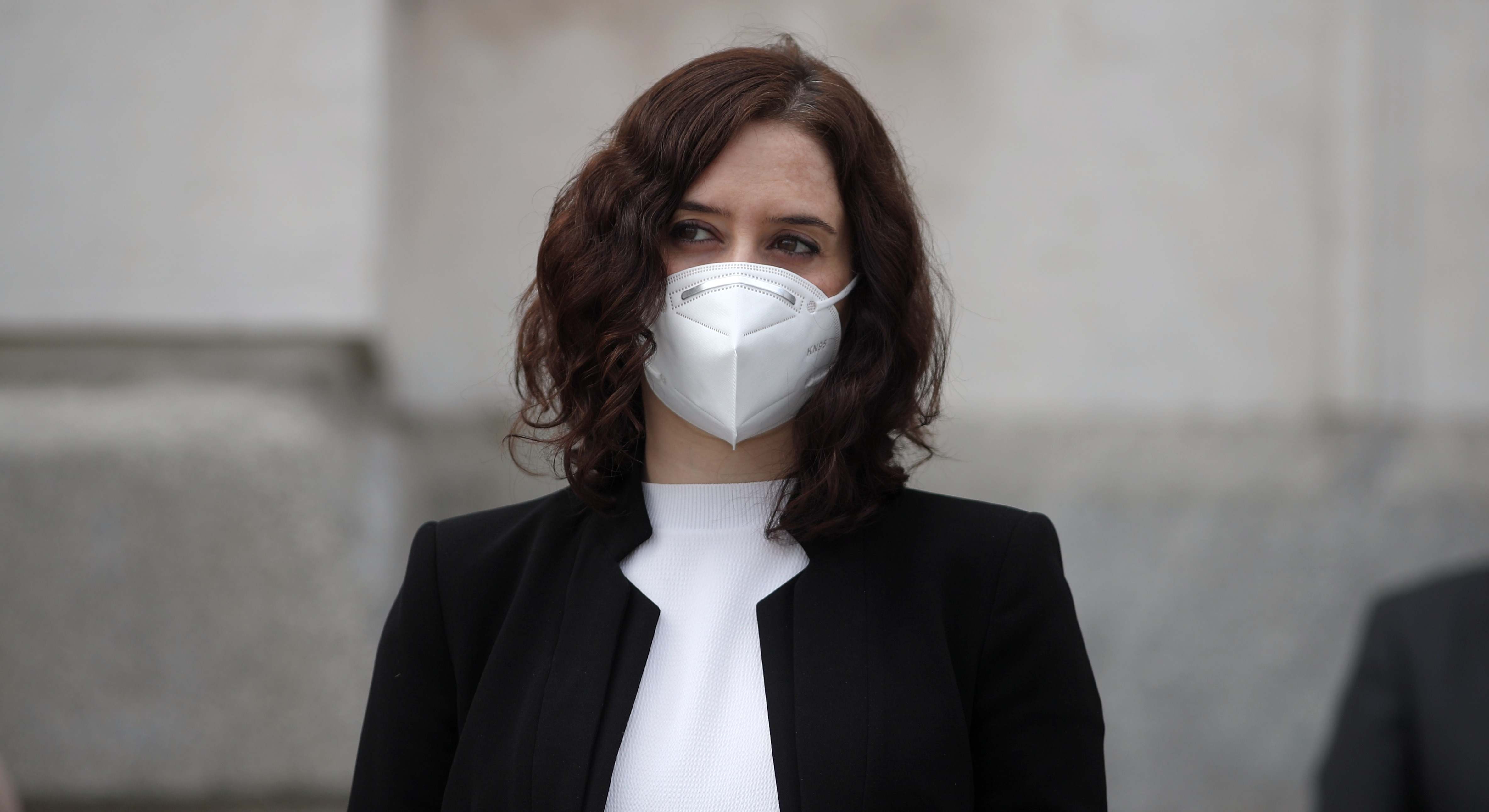 Isabel Díaz Ayuso con mascarilla. / Foto: EP.