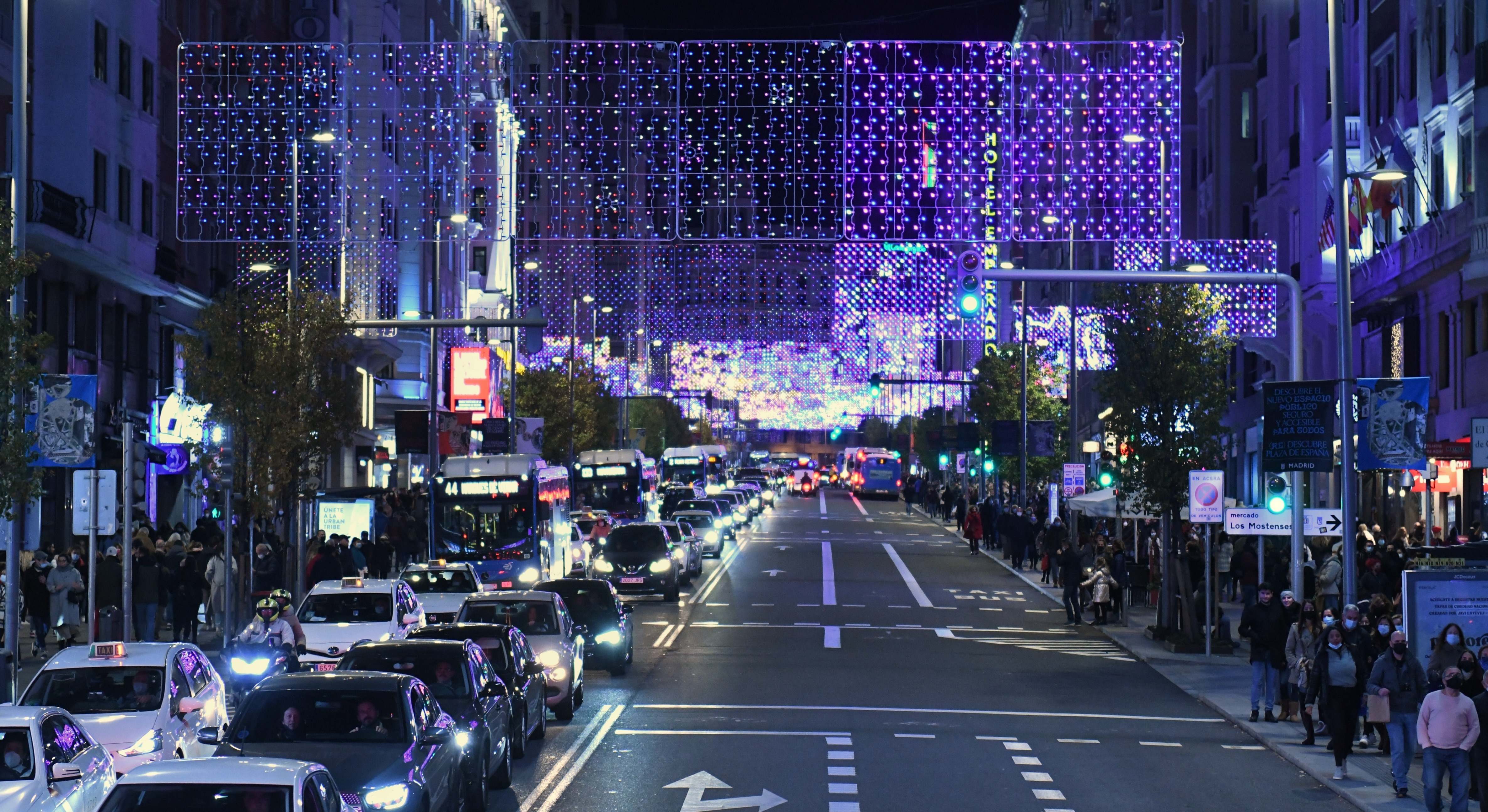 Encendido navideño de Madrid. / Foto: EP