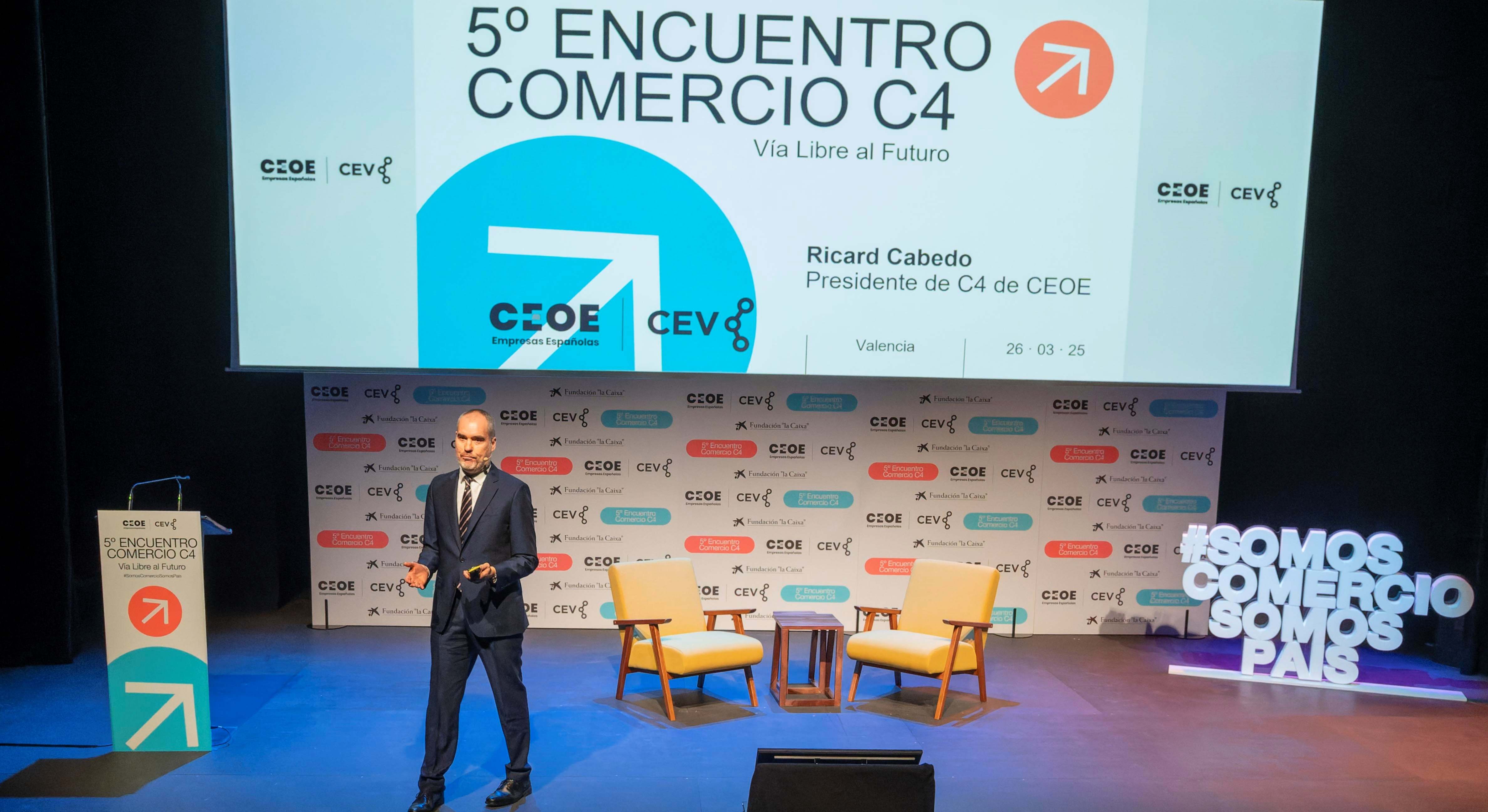El presidente de la Comisión de Competitividad, Comercio y Consumo (C4) de CEOE, Ricard Cabedo