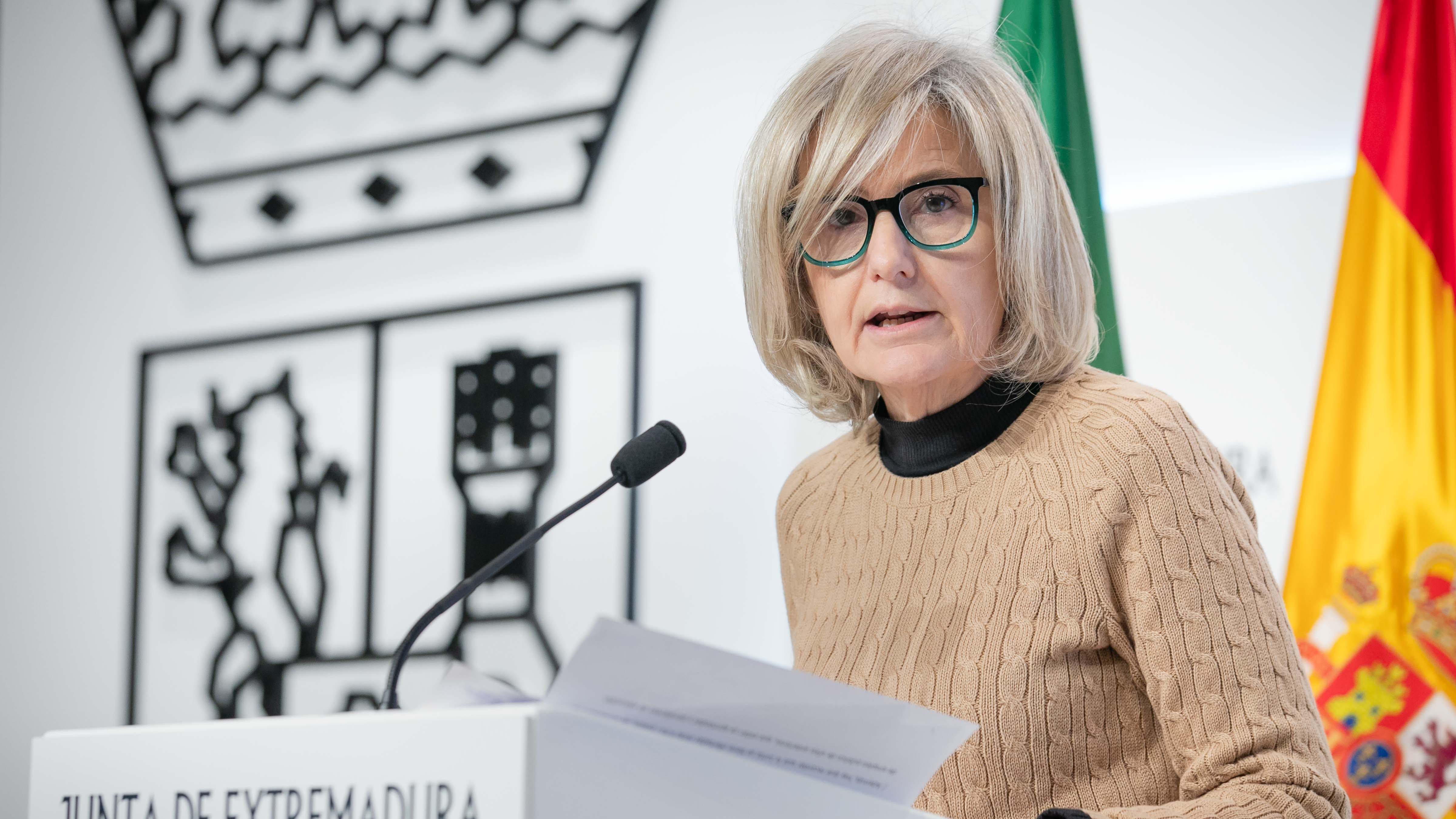 Victoria Bazaga, consejera de Turismo y portavoz de la Junta de Extremadura
