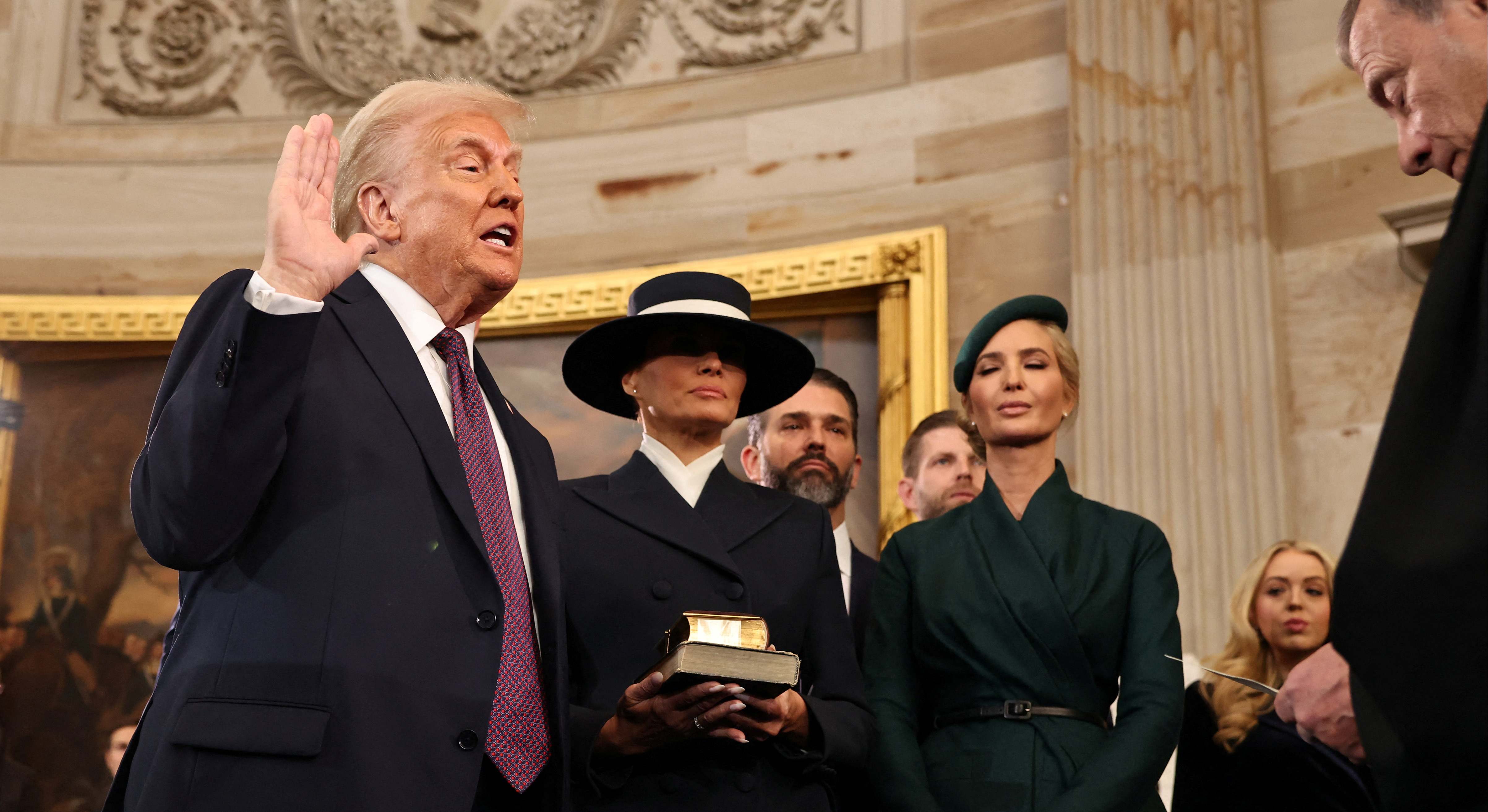 Toma de posesión de Donald Trump. Foto: Reuters