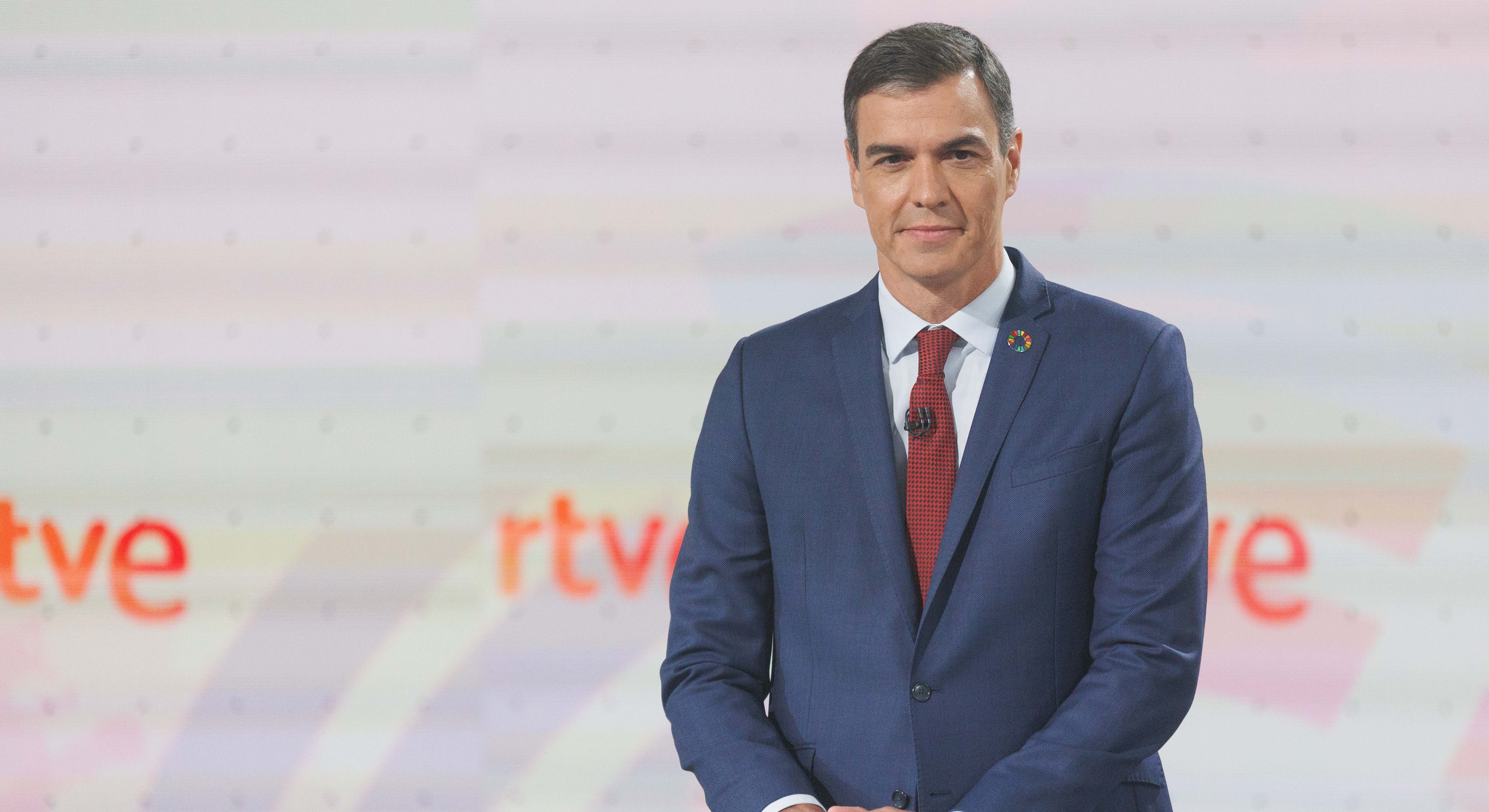 Pedro Sánchez en RTVE. Foto: Eduardo Parra / EP.