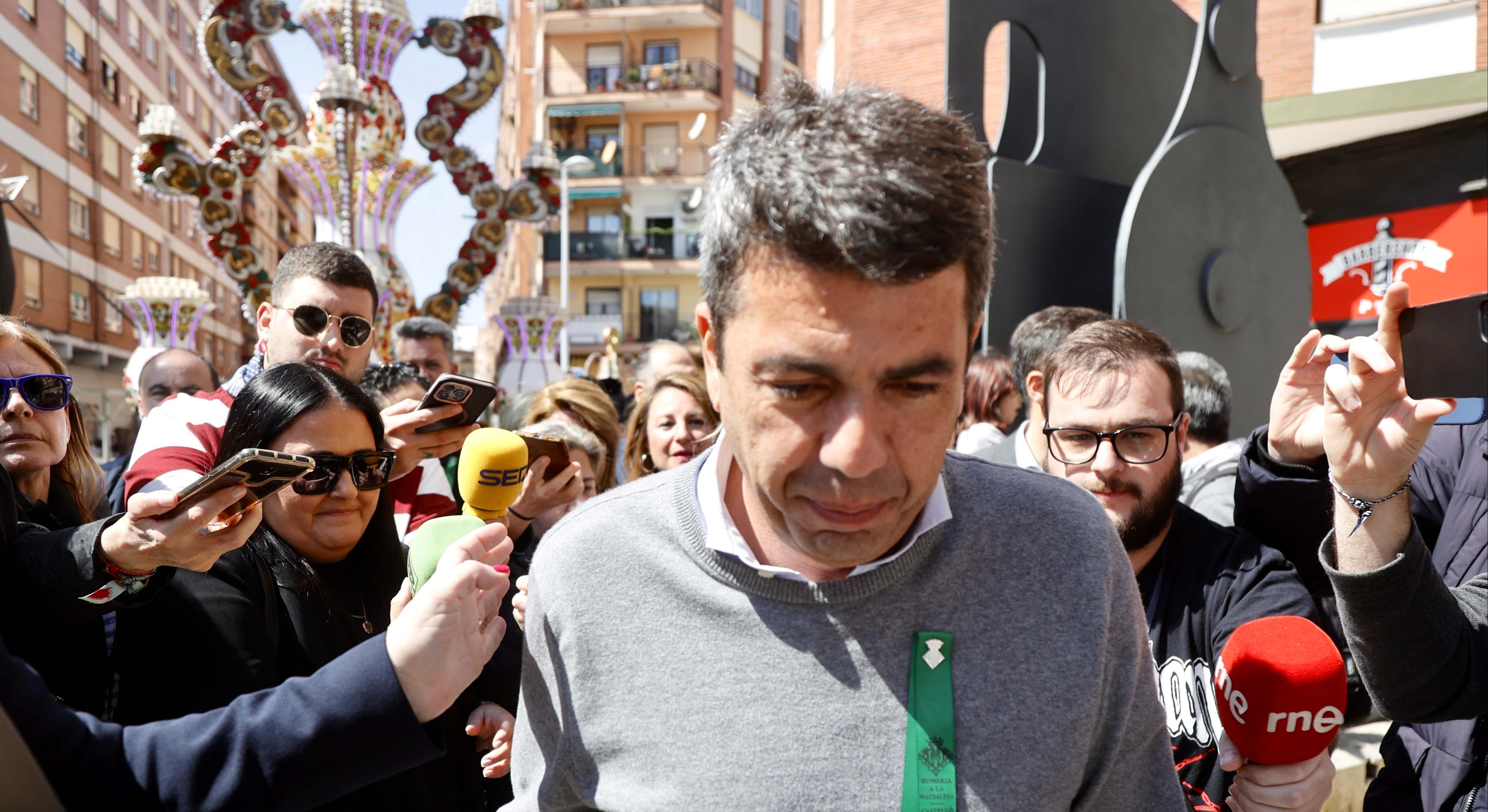 Mazón en su visita en Castellón.