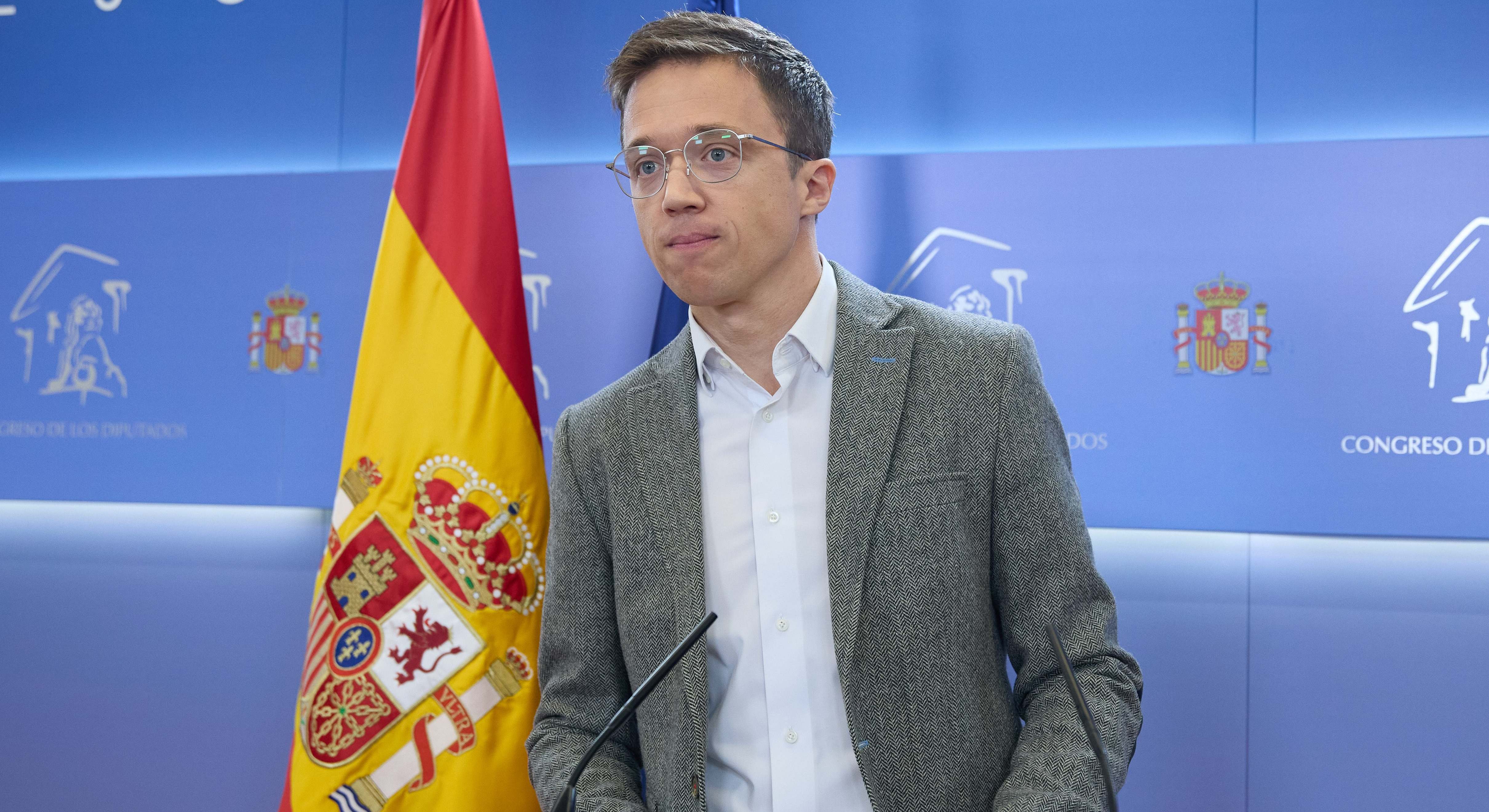 Íñigo Errejón en una rueda de prensa