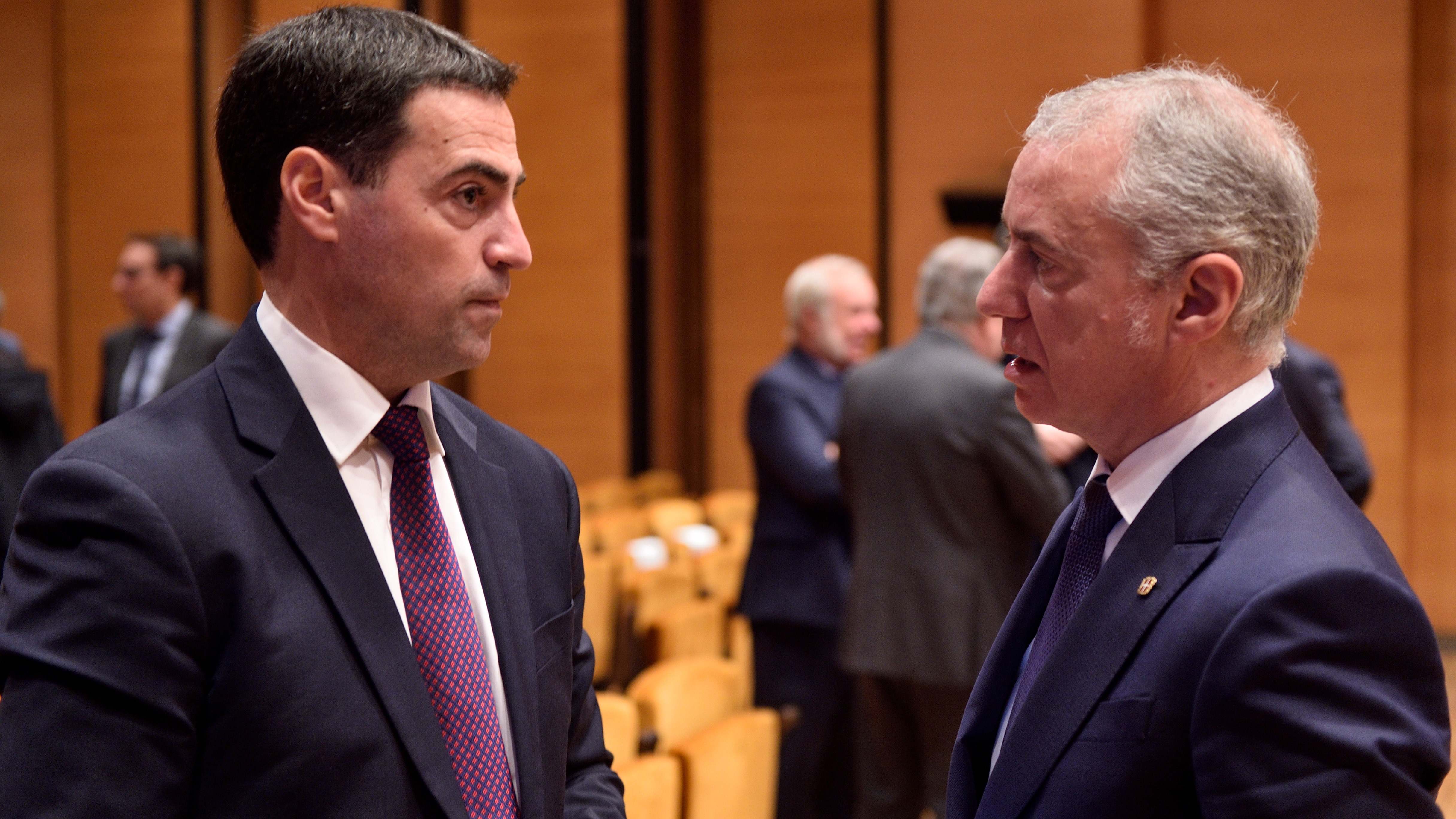 Imanol Pradales e Iñigo Urkullu.