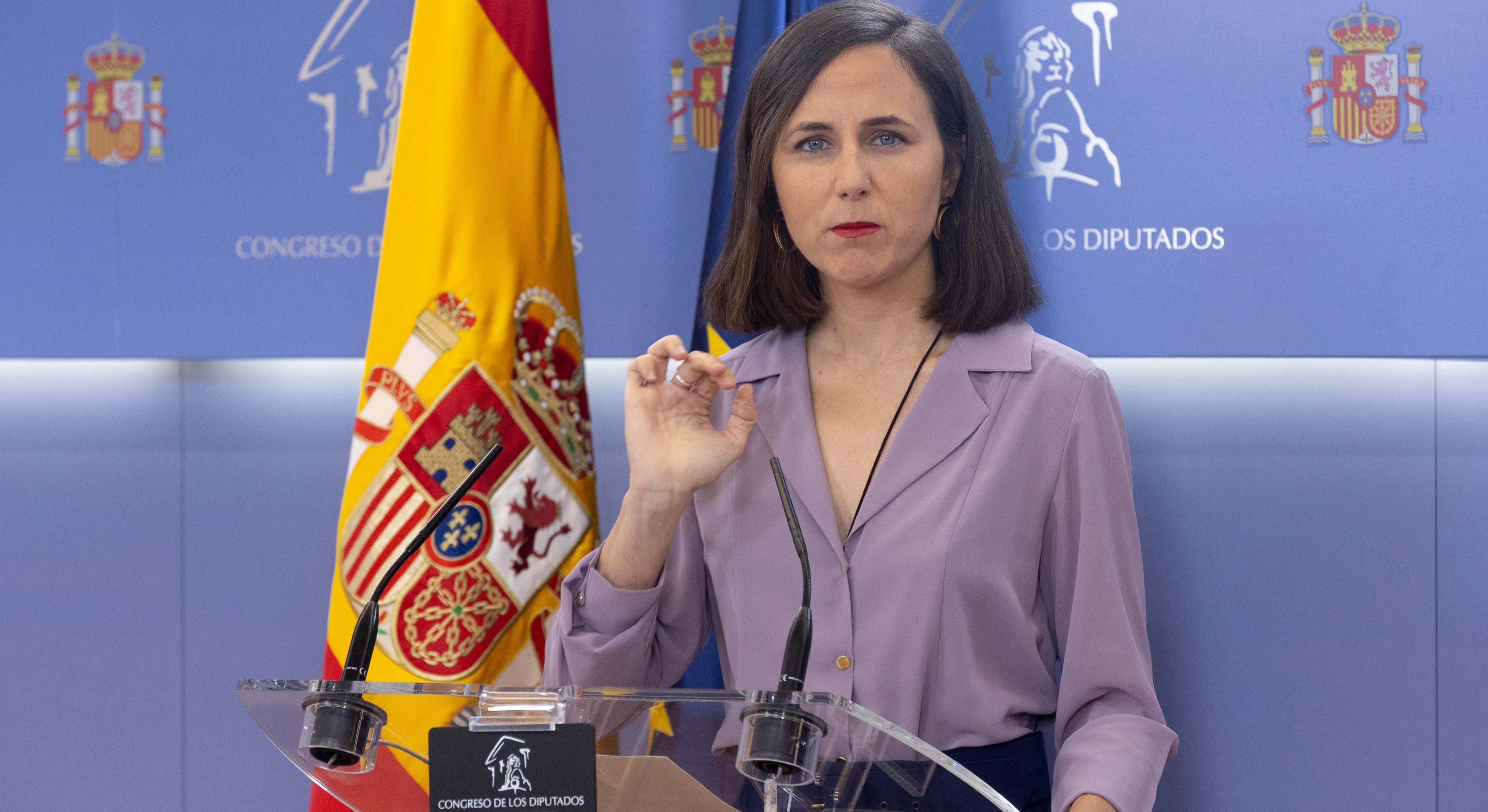 La portavoz de Podemos en el Congreso, Ione Belarra.