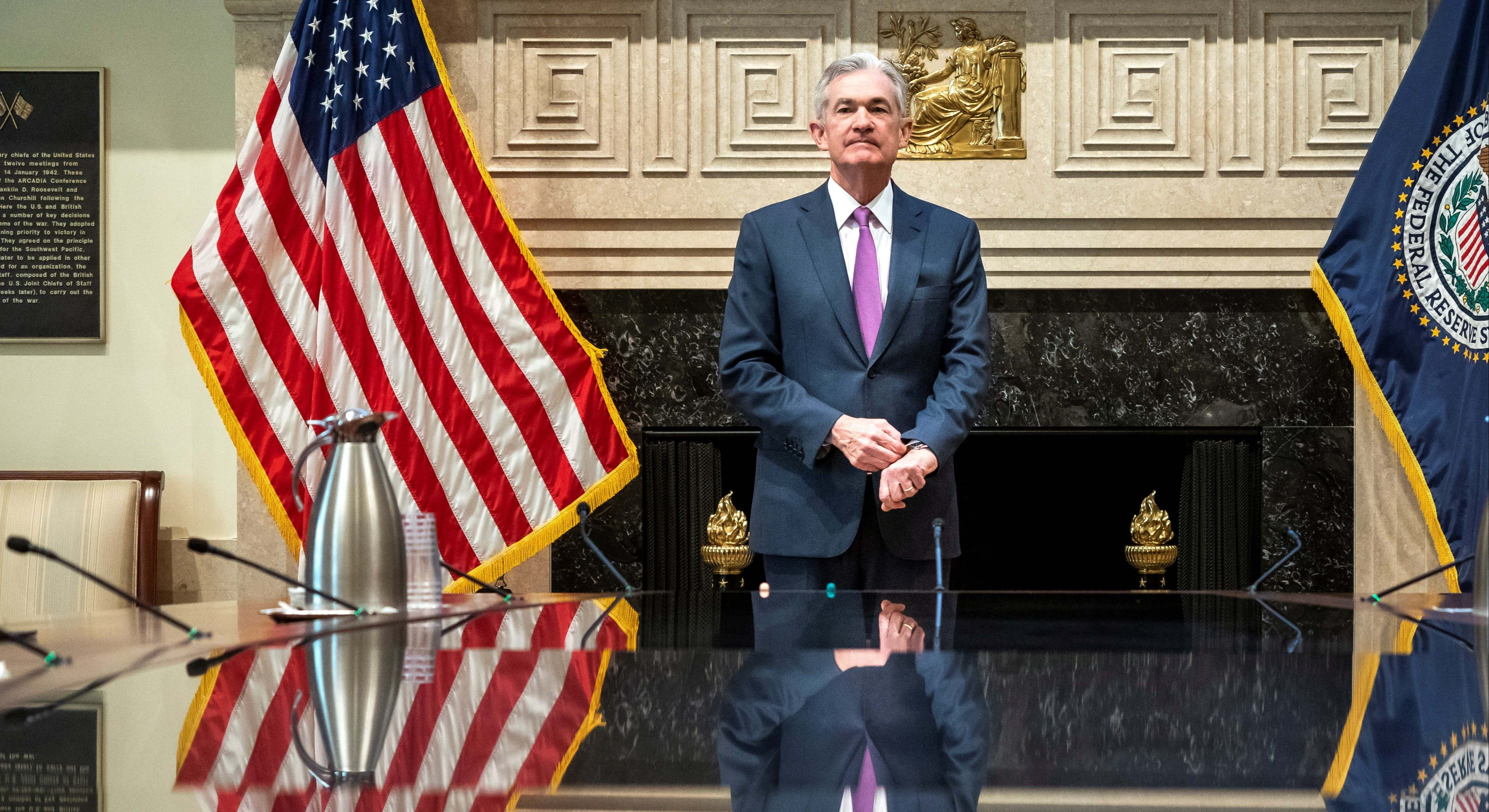 Jerome Powell, presidente de la Fed