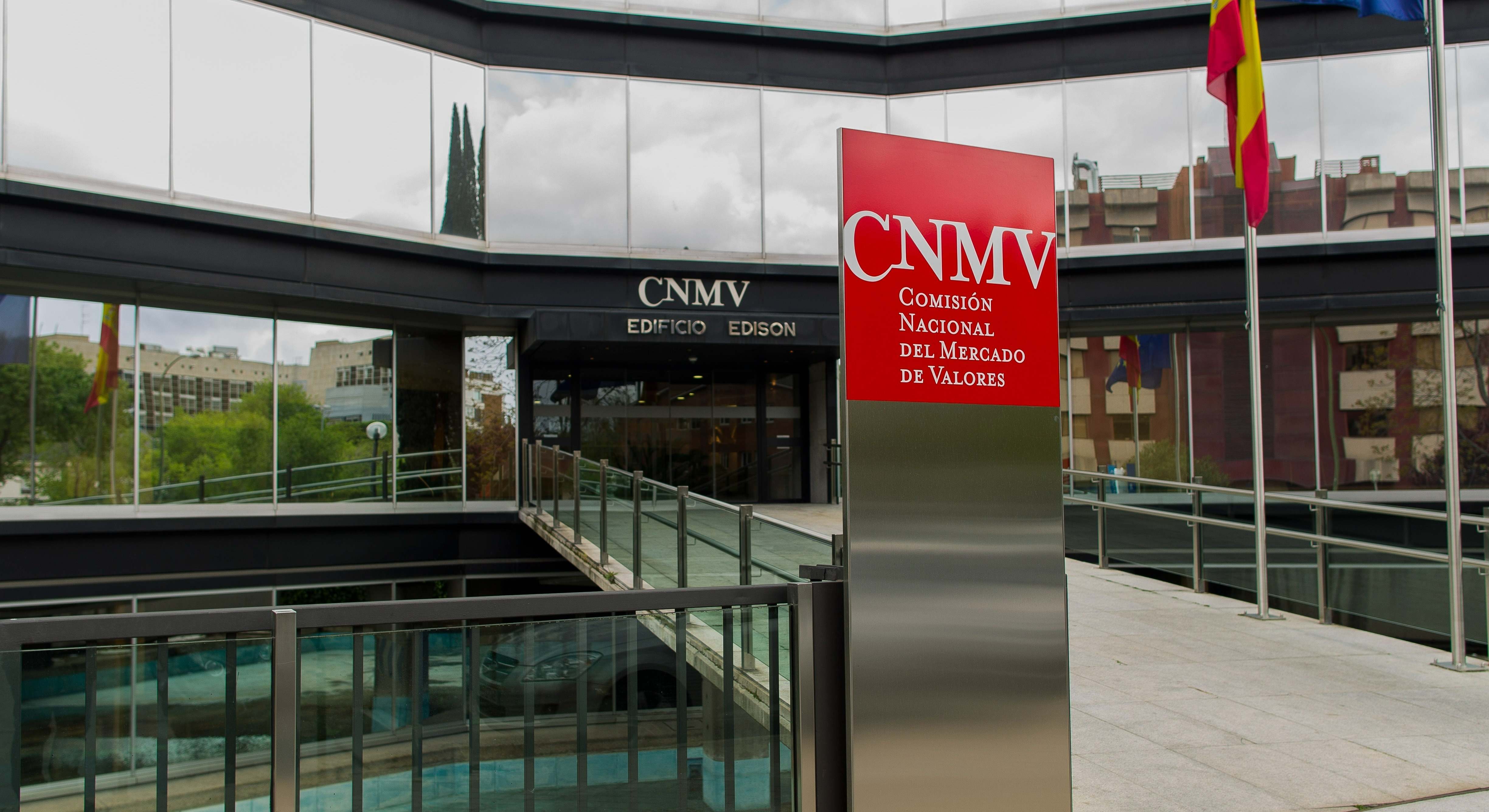 Fachada de la Comisión Nacional del Mercado de Valores (CNMV)