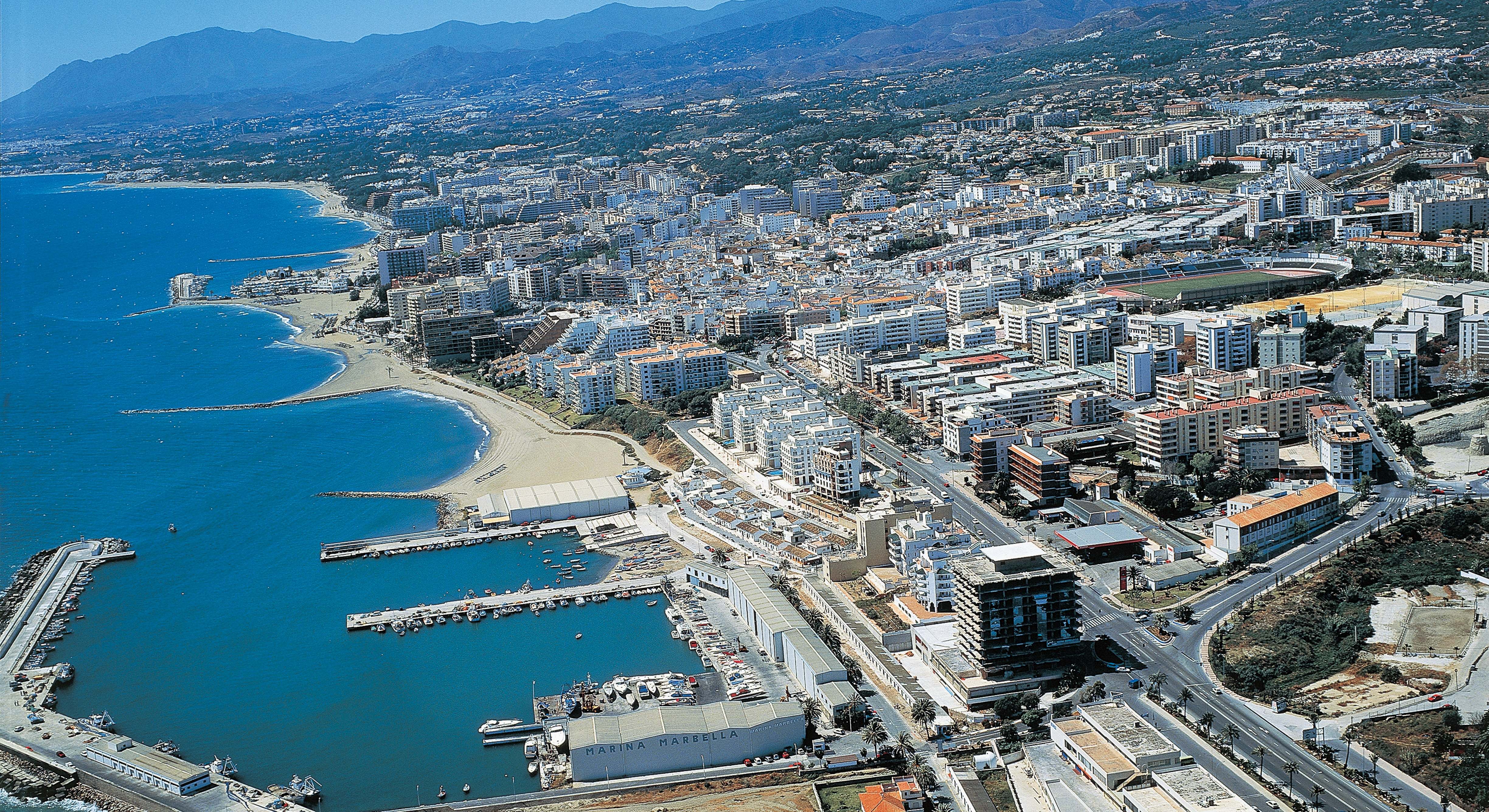 Vista aérea de Marbella