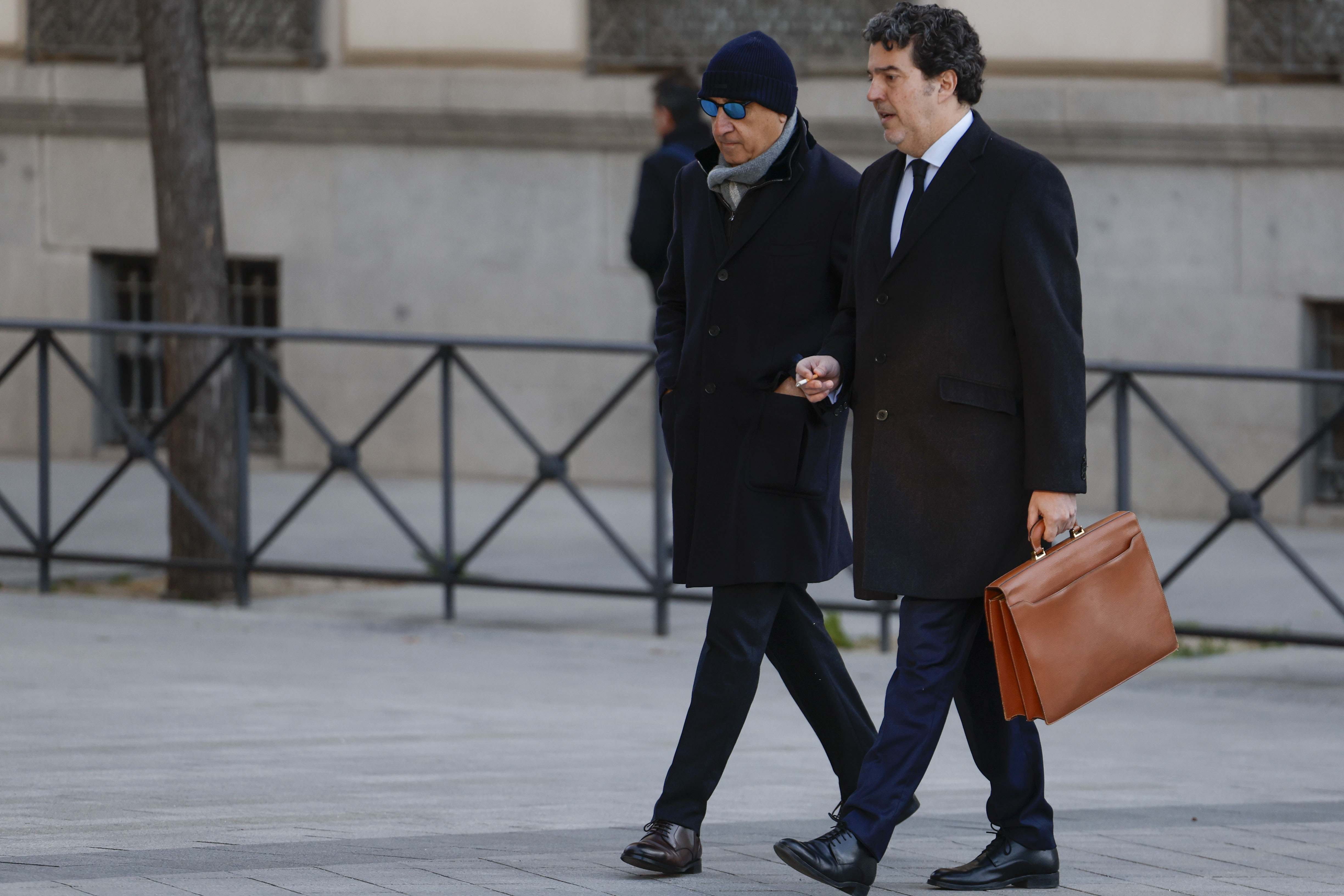 El empresario Juan Carols Cueto a su llegada a la Audiencia Nacional en Madrid para comparecer ante el juez.