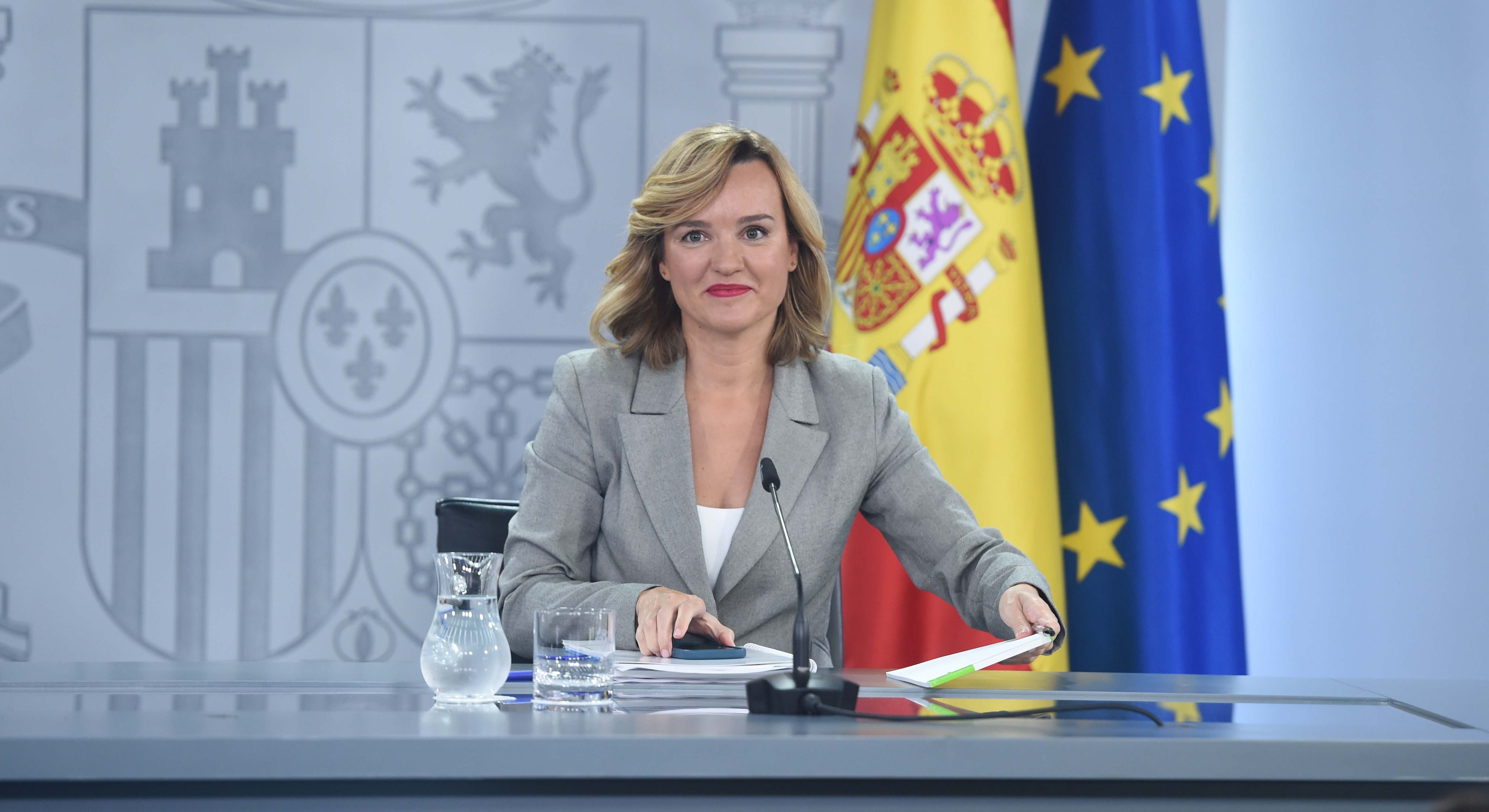 Pilar Alegría, portavoz del Gobierno. 
