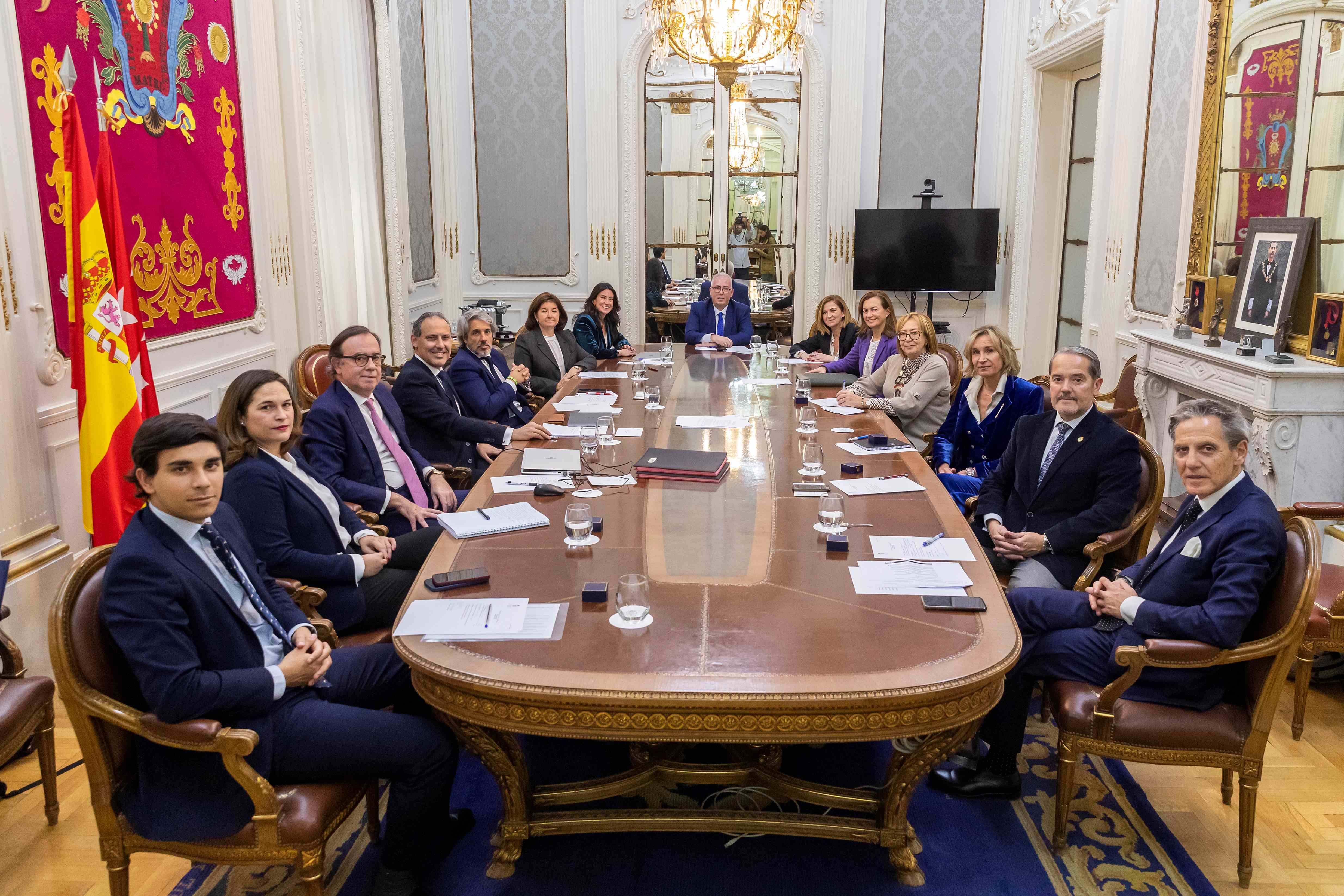 La Junta de Gobierno del ICAM.