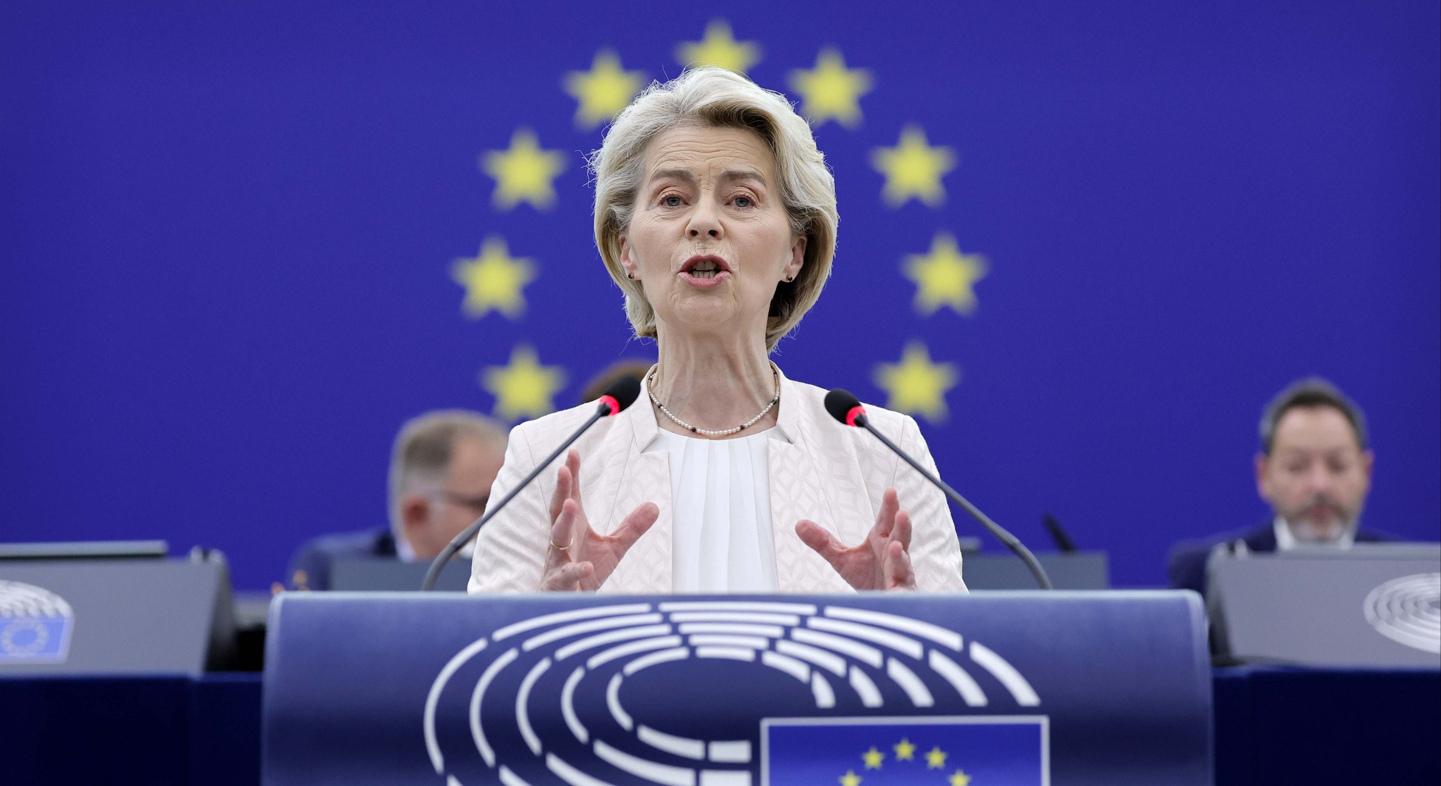 La presidenta de la Comisión Europea, Ursula von der Leyen.