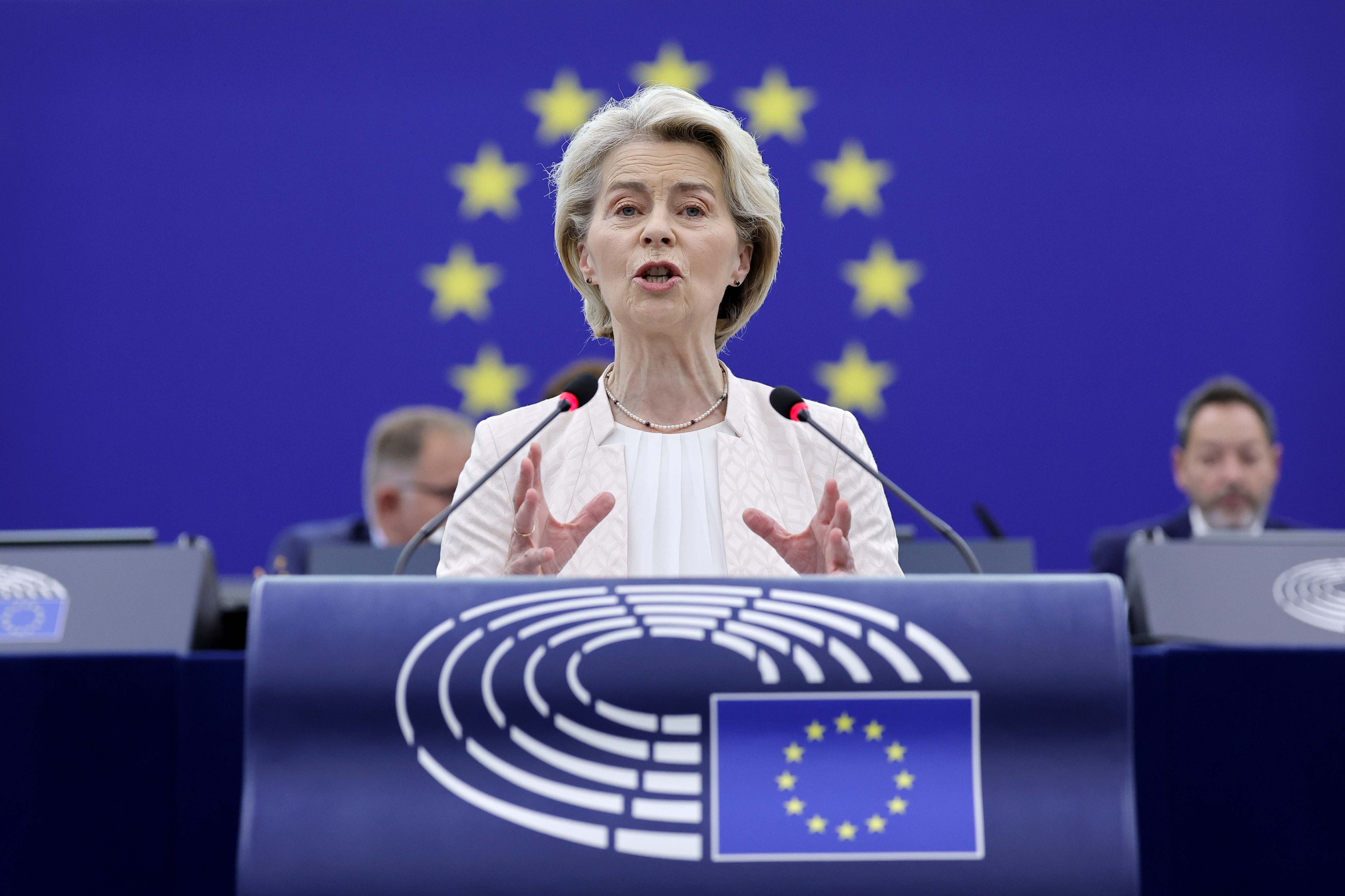 La presidenta de la Comisión Europea, Ursula von der Leyen.