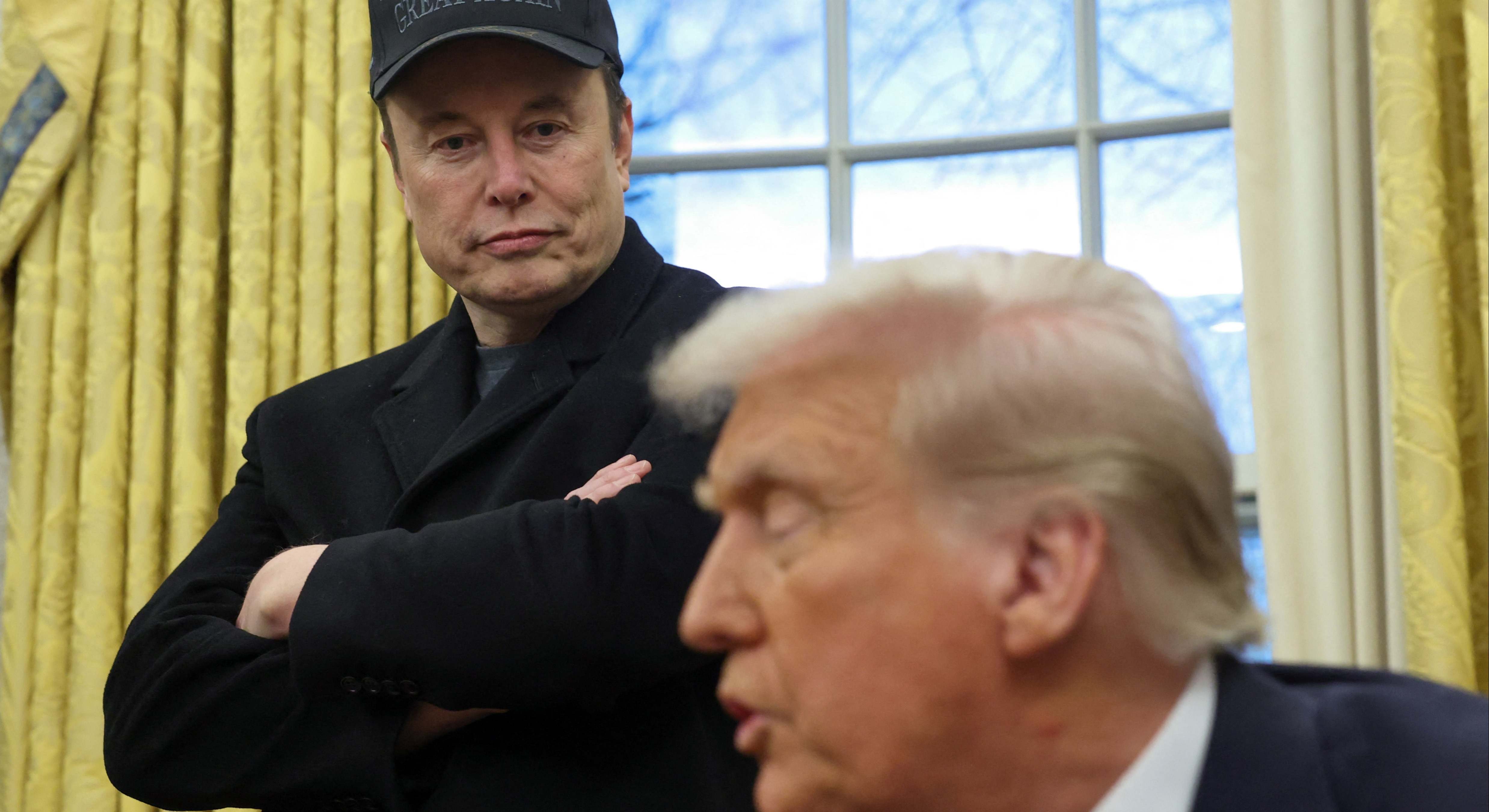 Elon Musk con Donald Trump en el Despacho Oval. Foto: Reuters