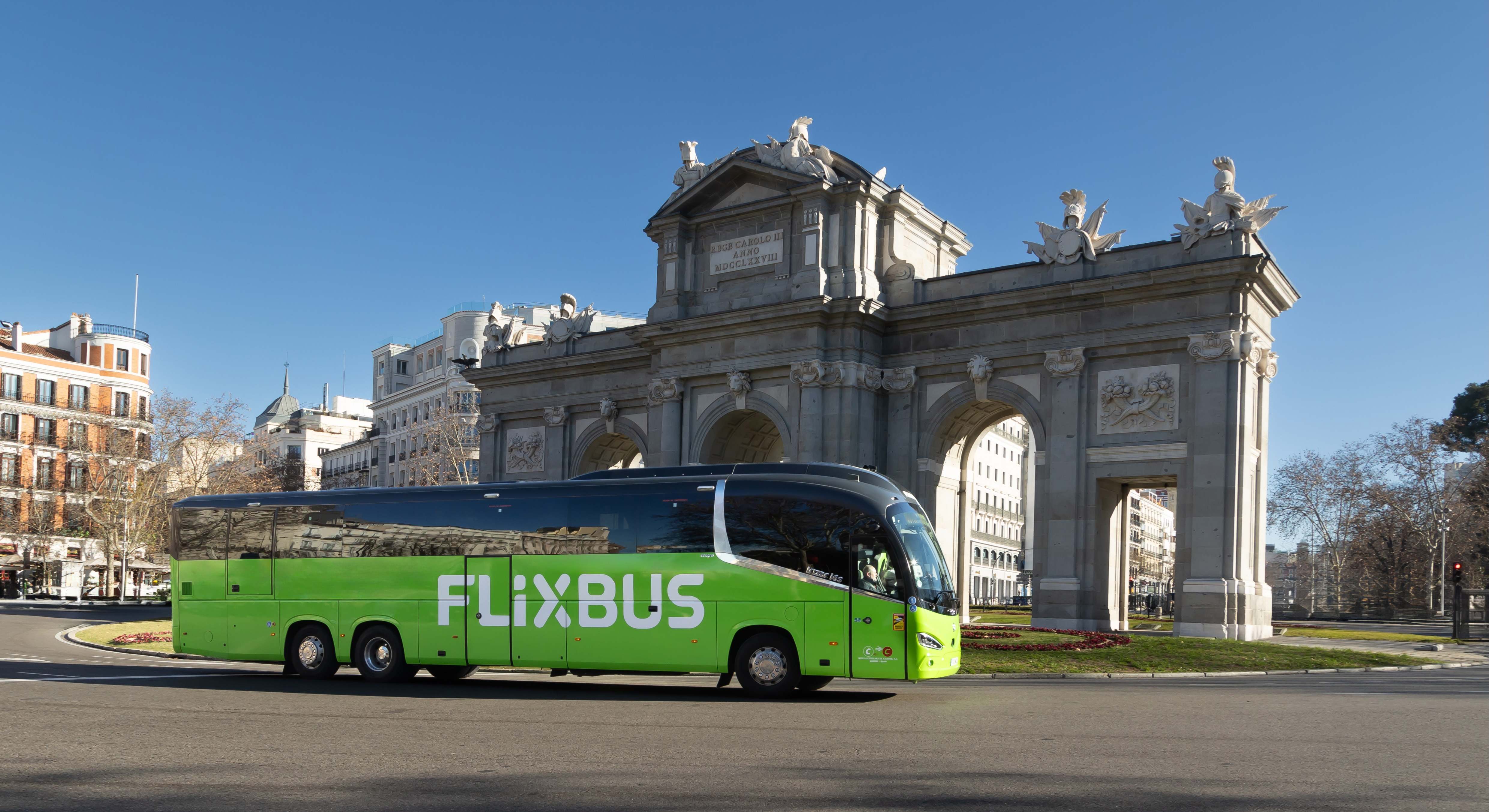 Autobús de Flixbus en Madrid. / Flixbus