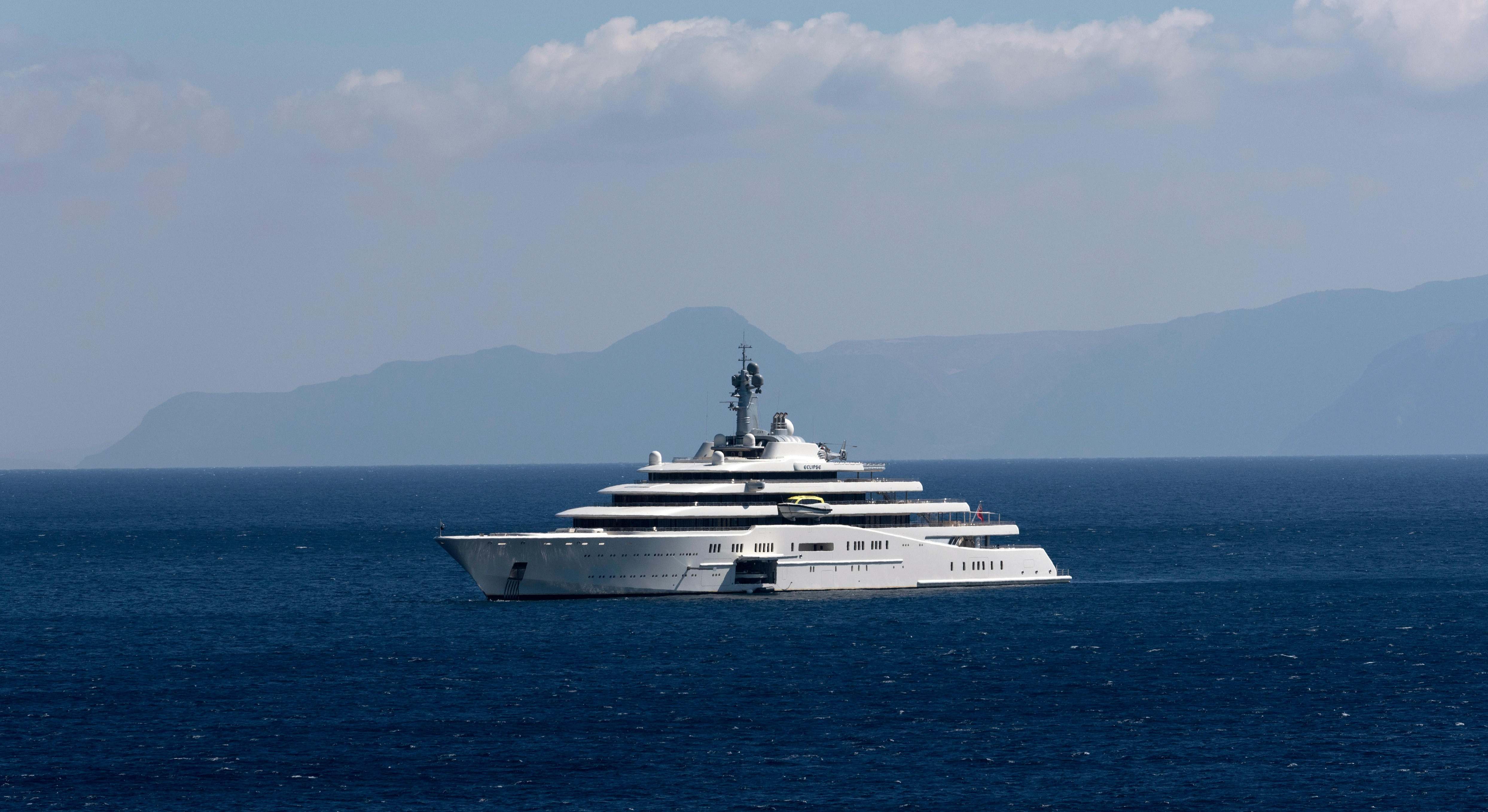 El superyate Eclipse, del multimillonario ruso Roman Abramovich, en 2017. / Alamy Stock