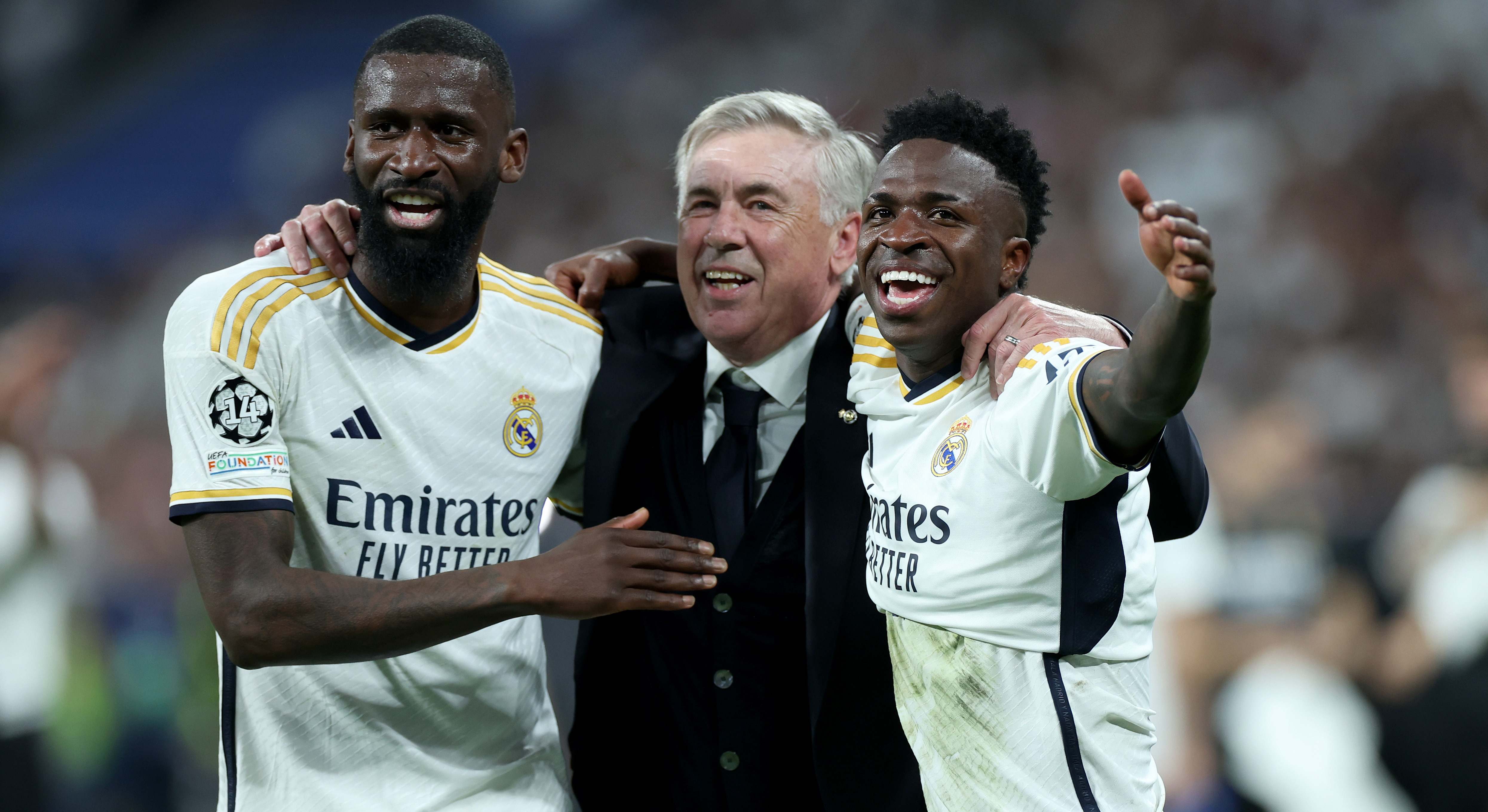 Vinícius Jr. y Antonio Rüdiger.