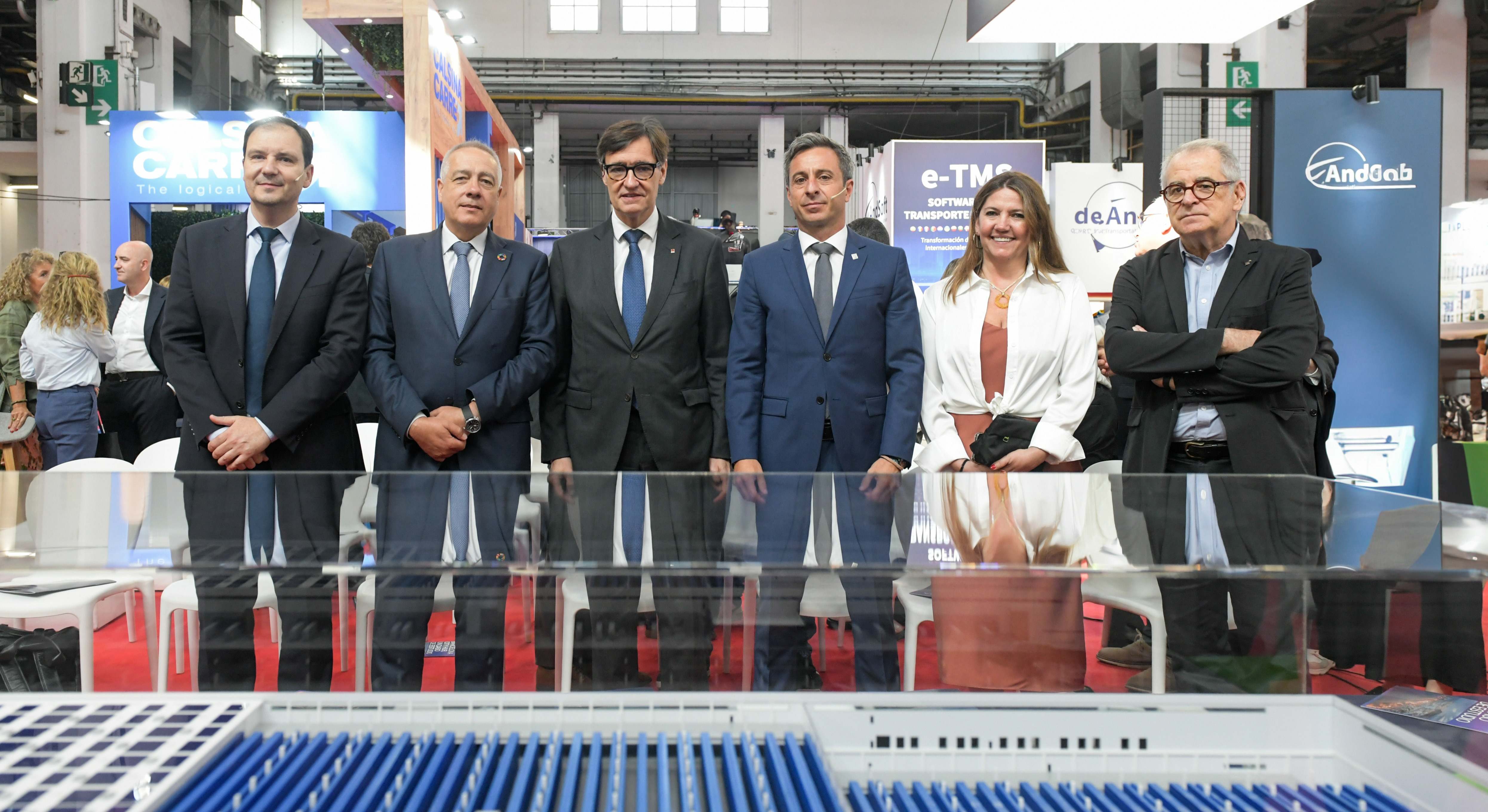 El presidente de la Generalitat, Salvador Illa, en la presentación del proyecto de Goodman. CEDIDA