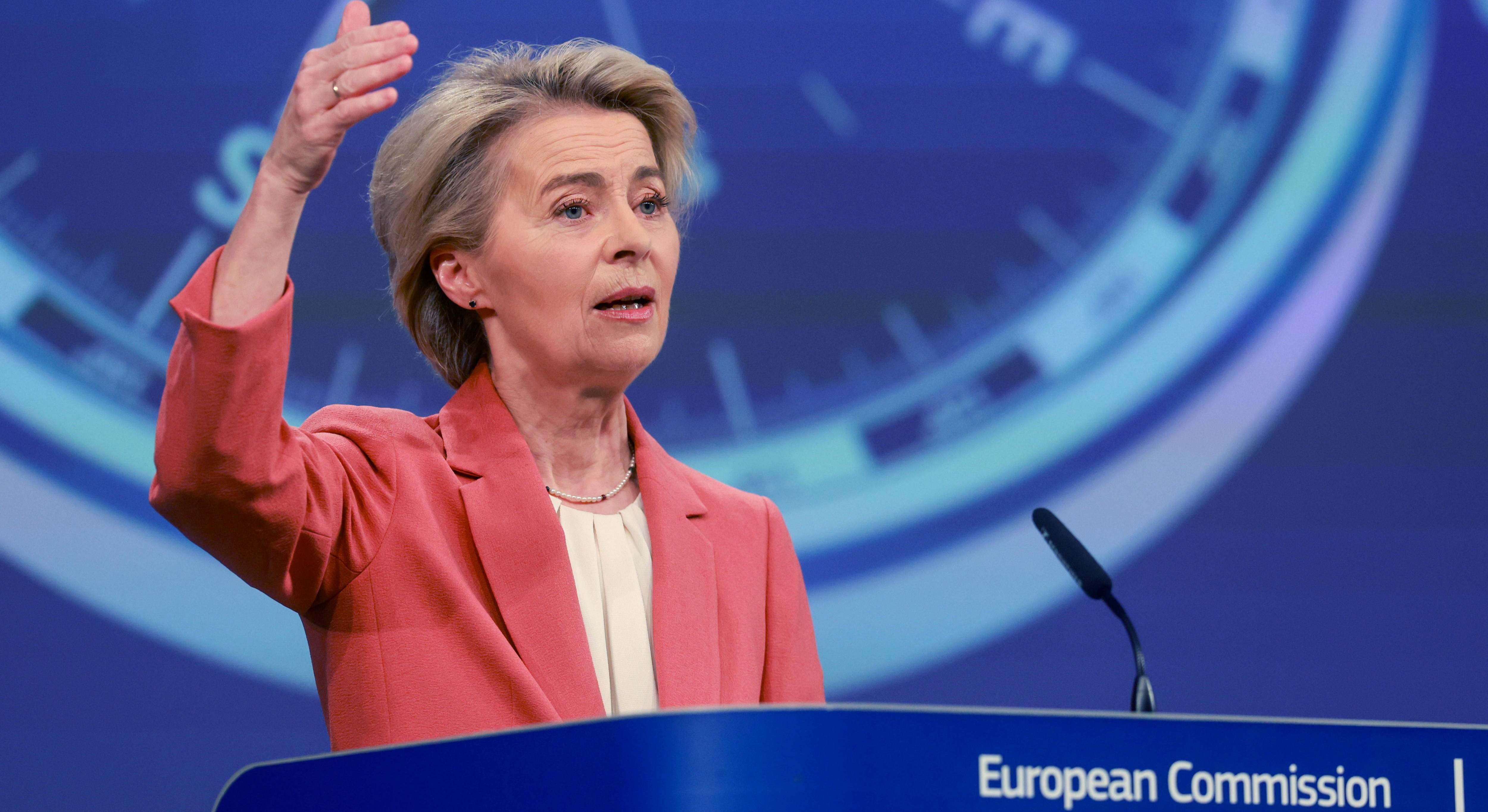 La presidenta de la Comisión Europea, Ursula von der Leyen.