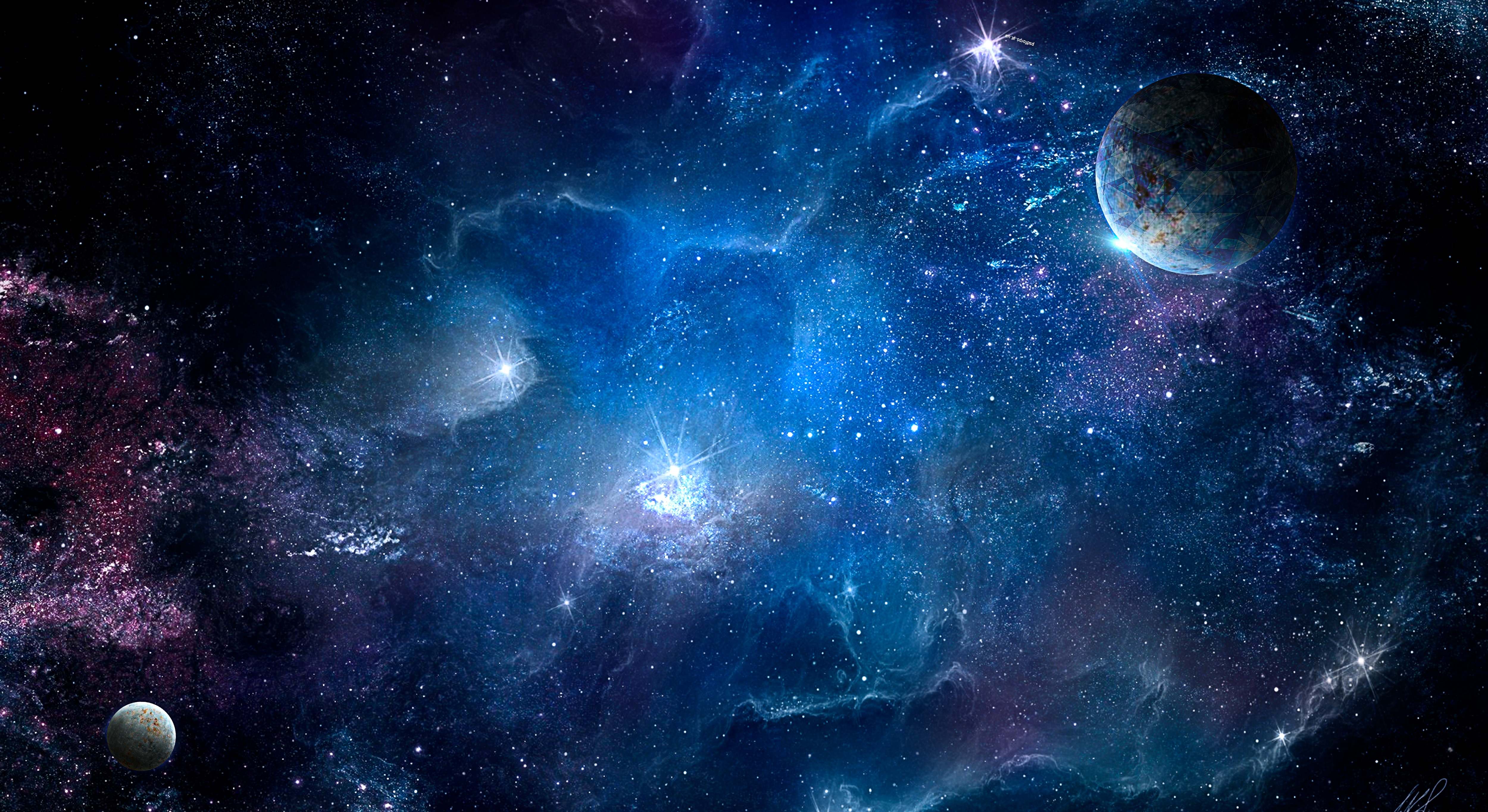 Nebulosa cósmica y las estrellas brillantes. / Foto: iStock