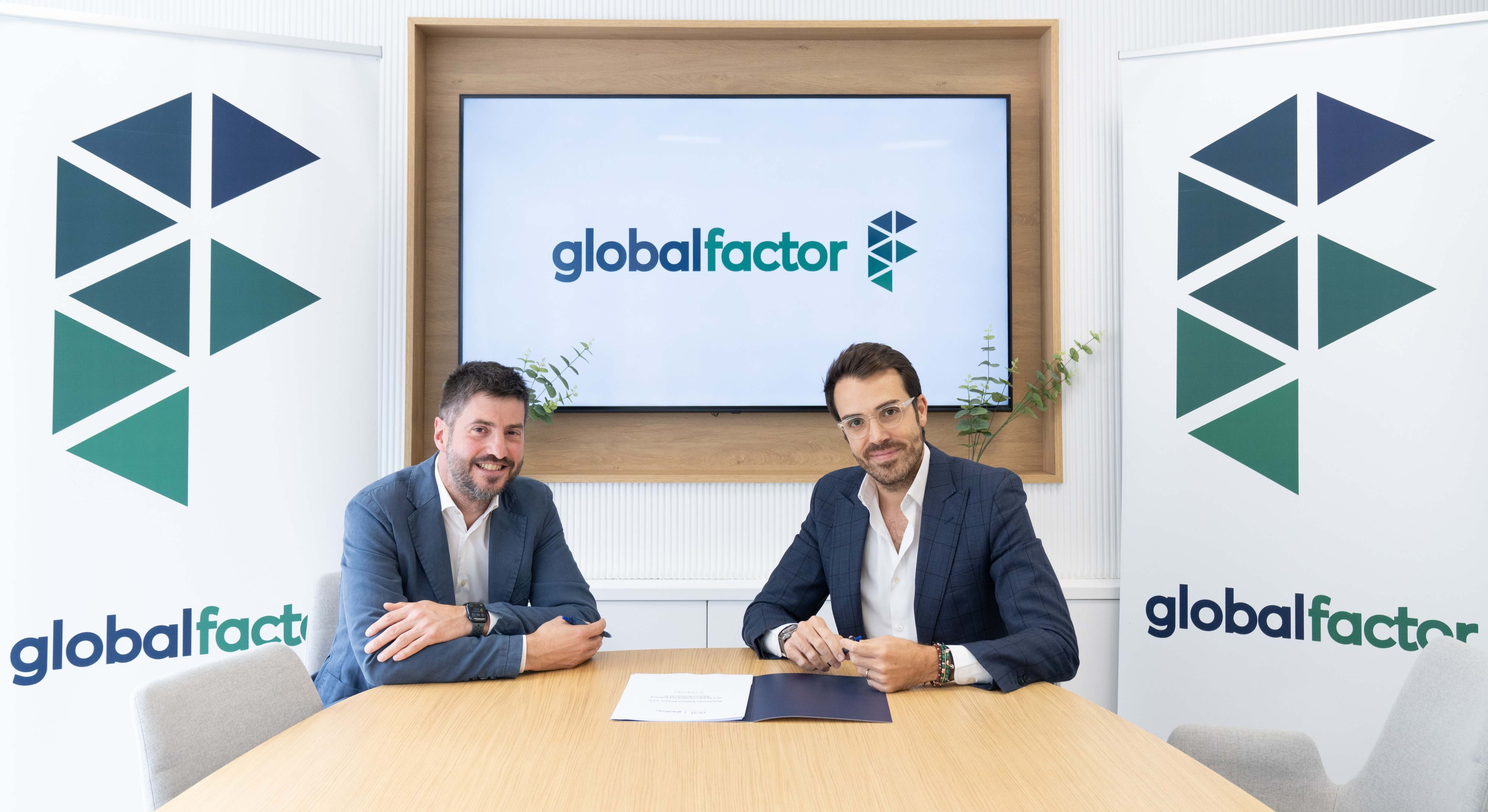 Kepa Solaun, CEO de Global Factor; Joaquim Fajula, CEO de OCA Global 