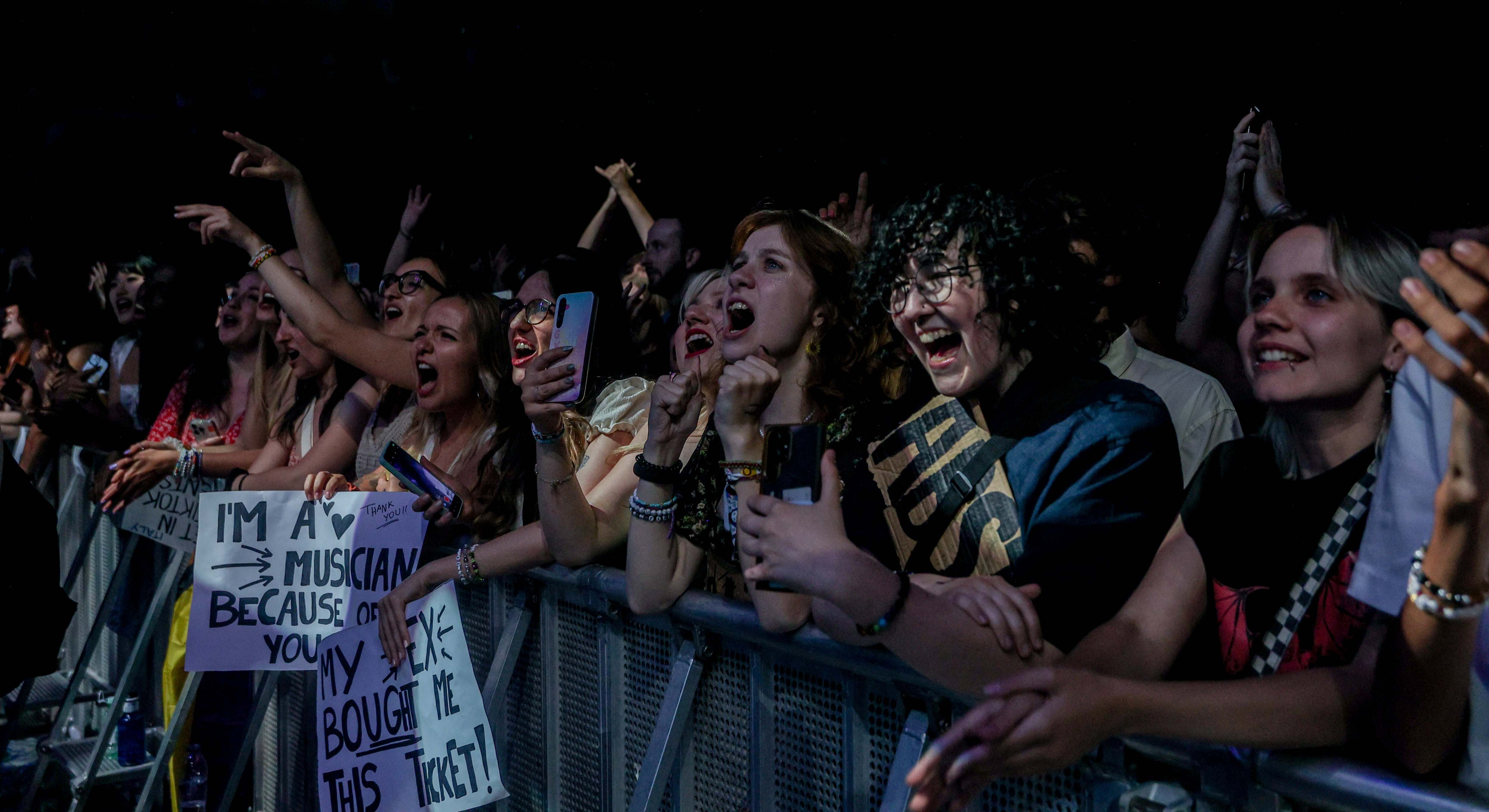 Fans durante el concierto del cantante Hozier en el WiZink Center.