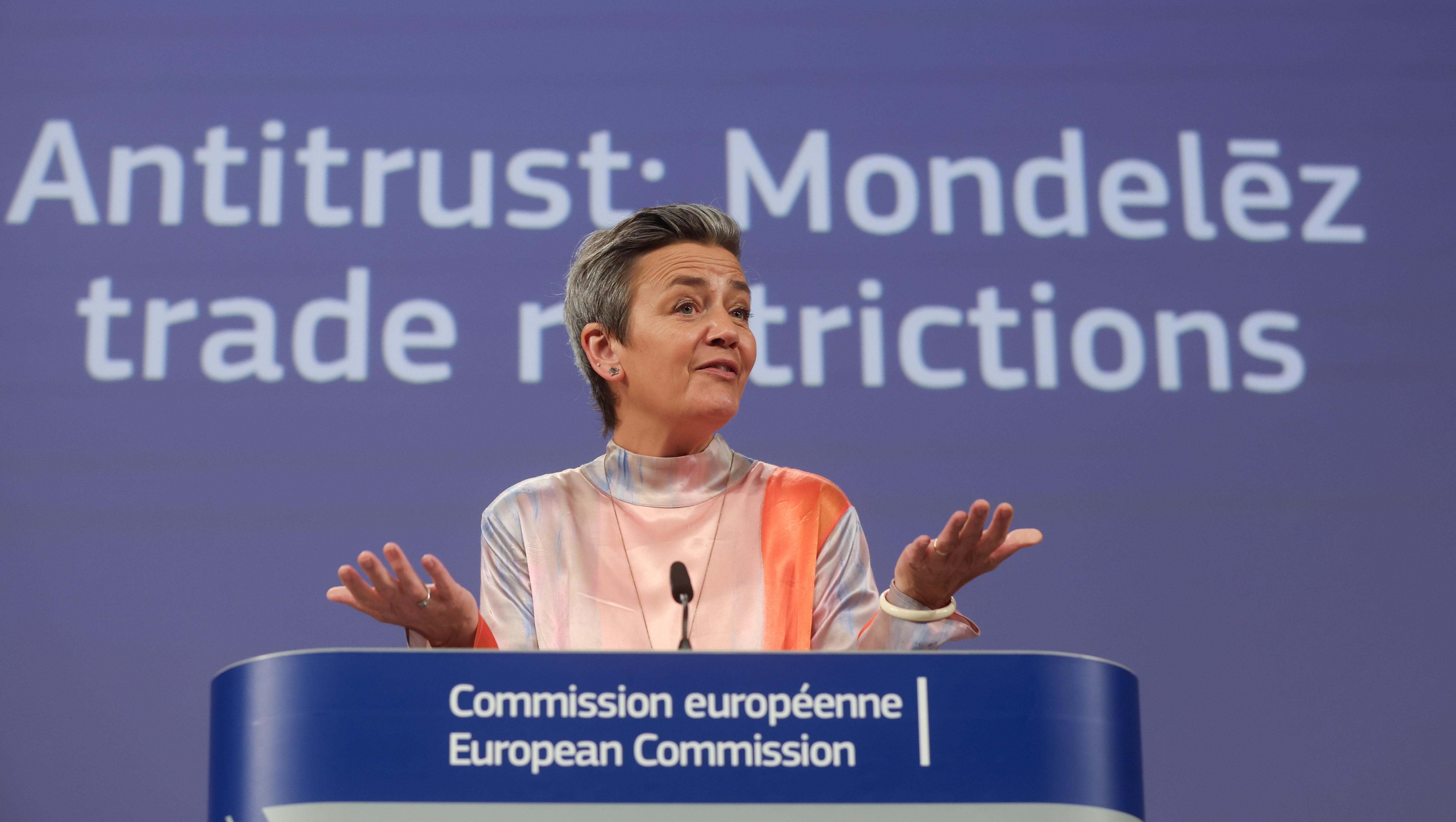 La vicepresidenta de la Comisión Europea, responsable de Competencia, Margrethe Vestager.